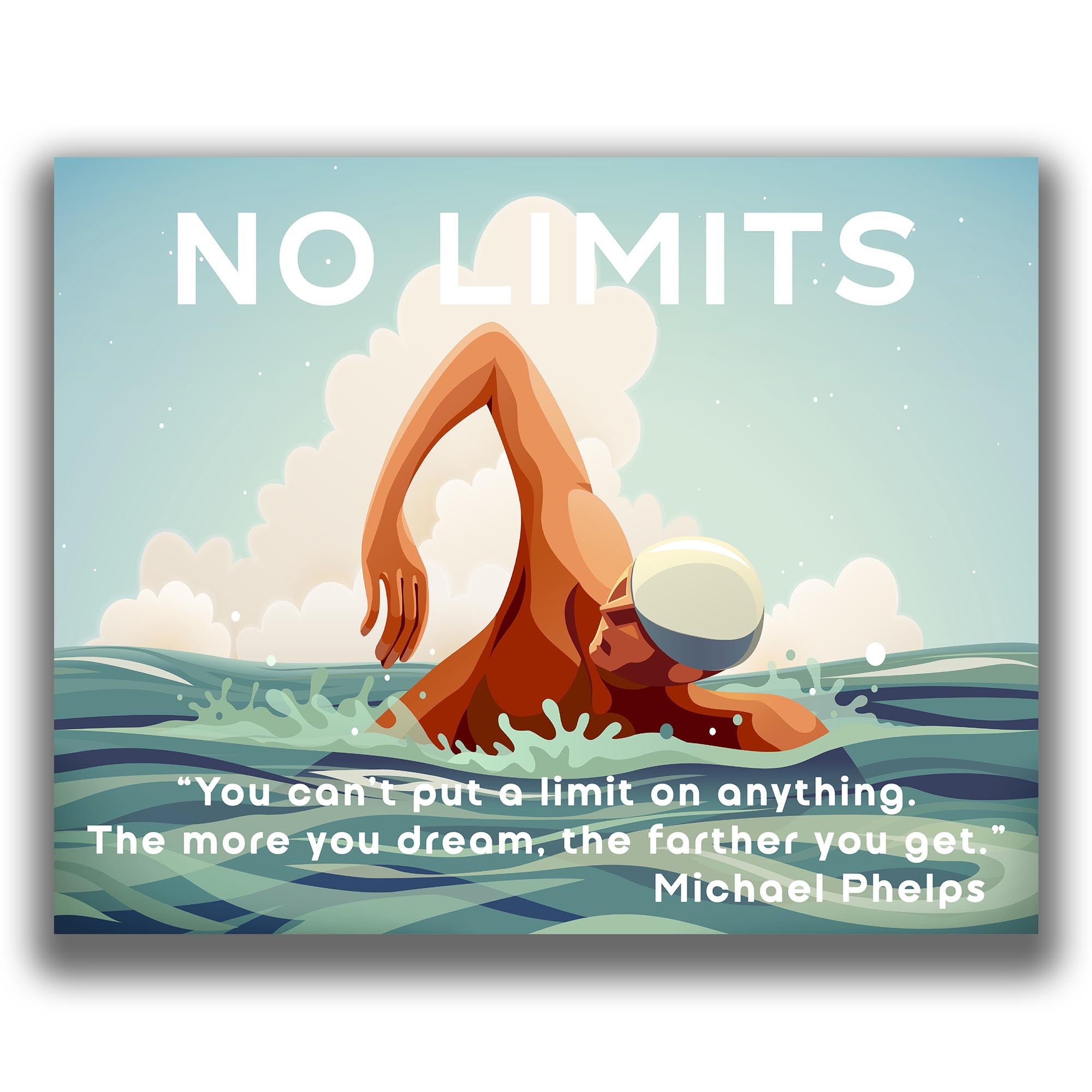 No Limits - Swimming Poster