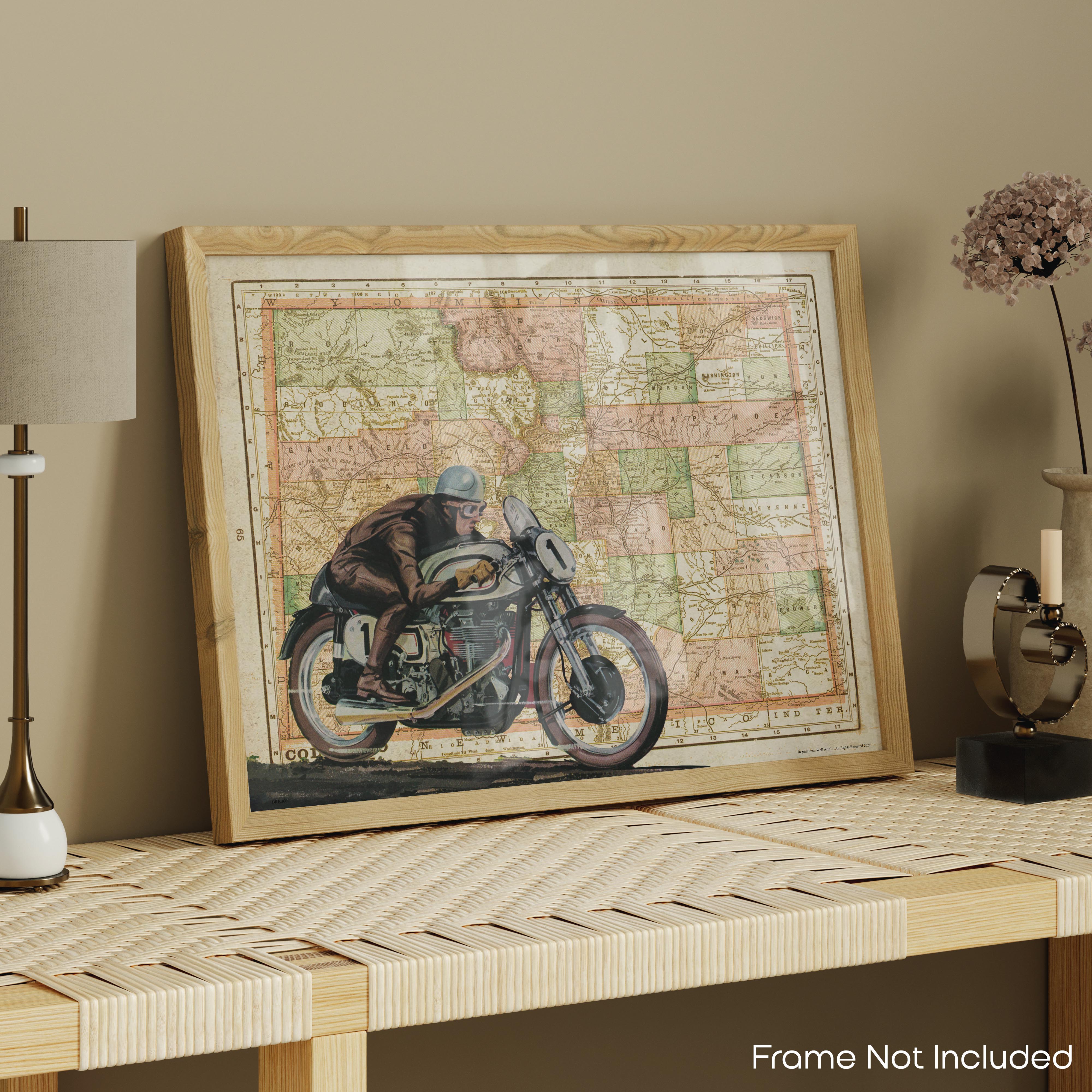 Colorado - Motorcycle Poster