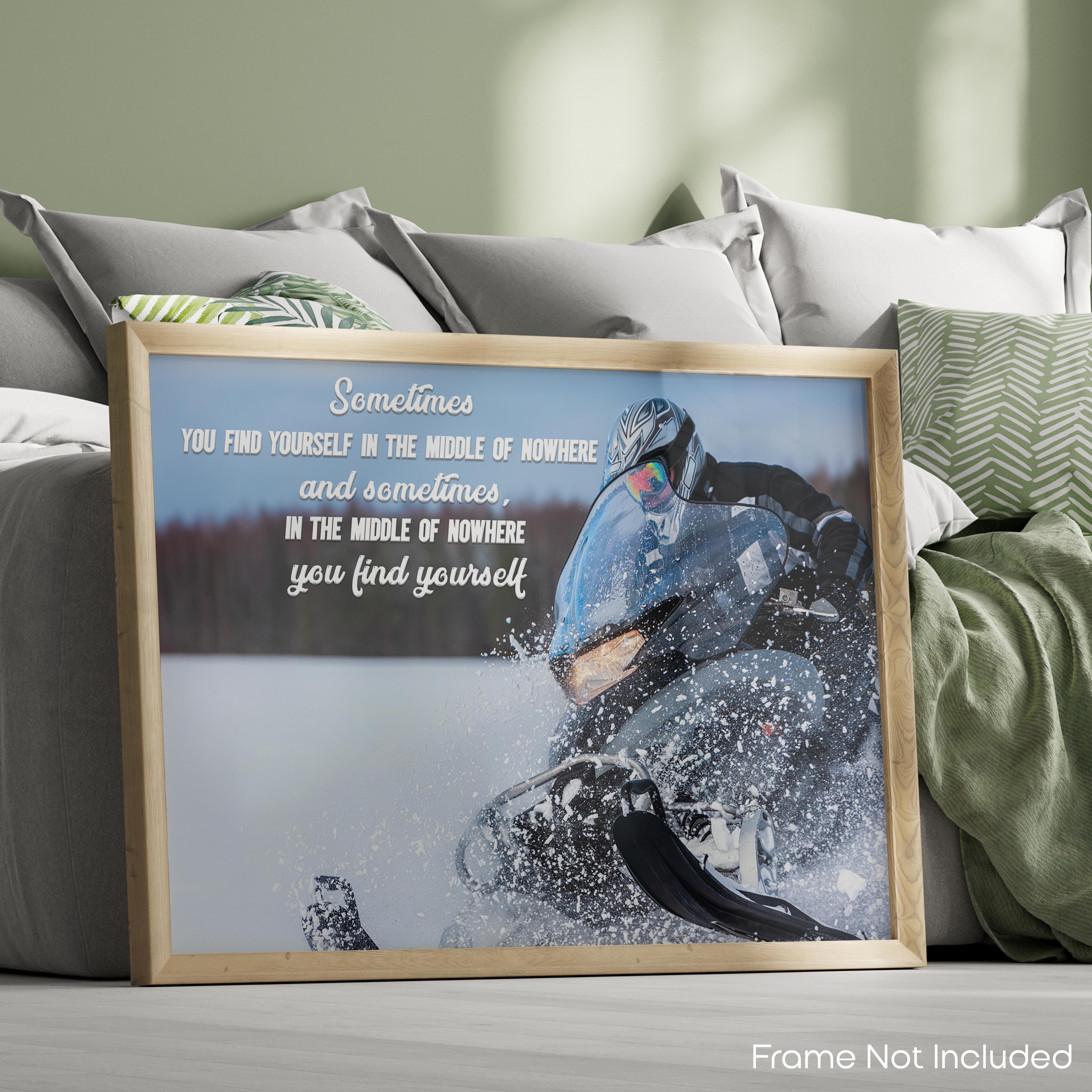 Find Yourself - Snowmobile Poster