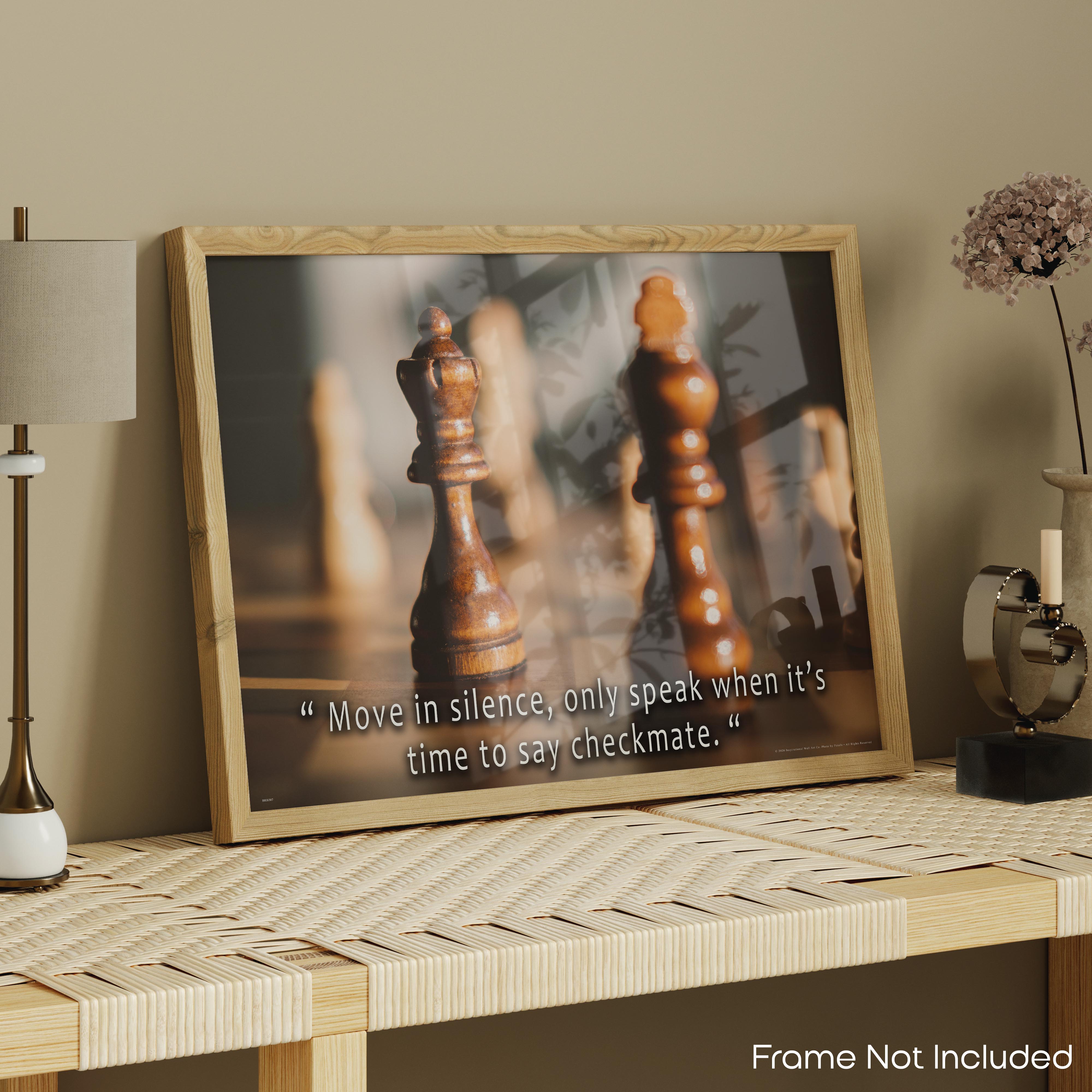 Move In Silence - Chess Poster