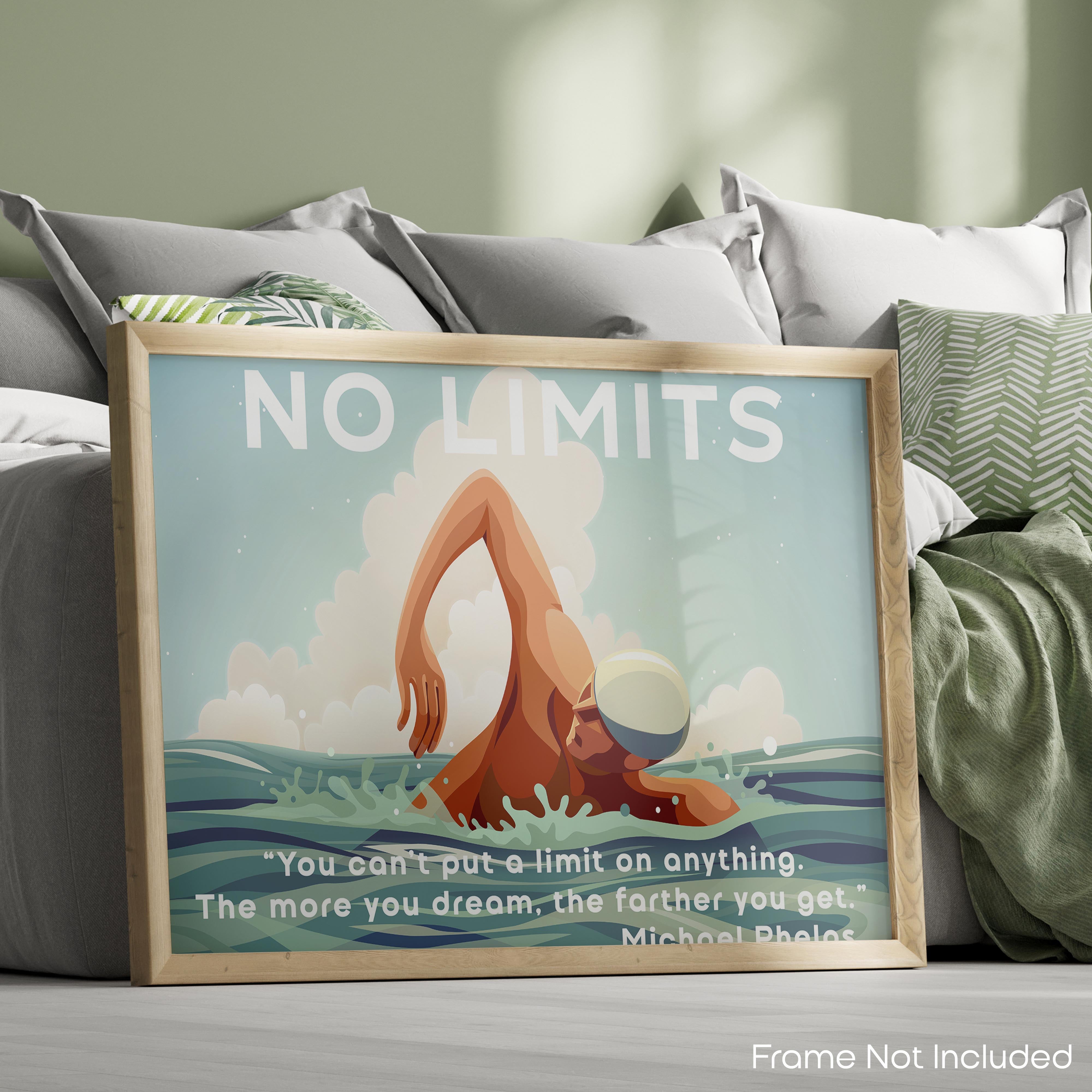 No Limits - Swimming Poster