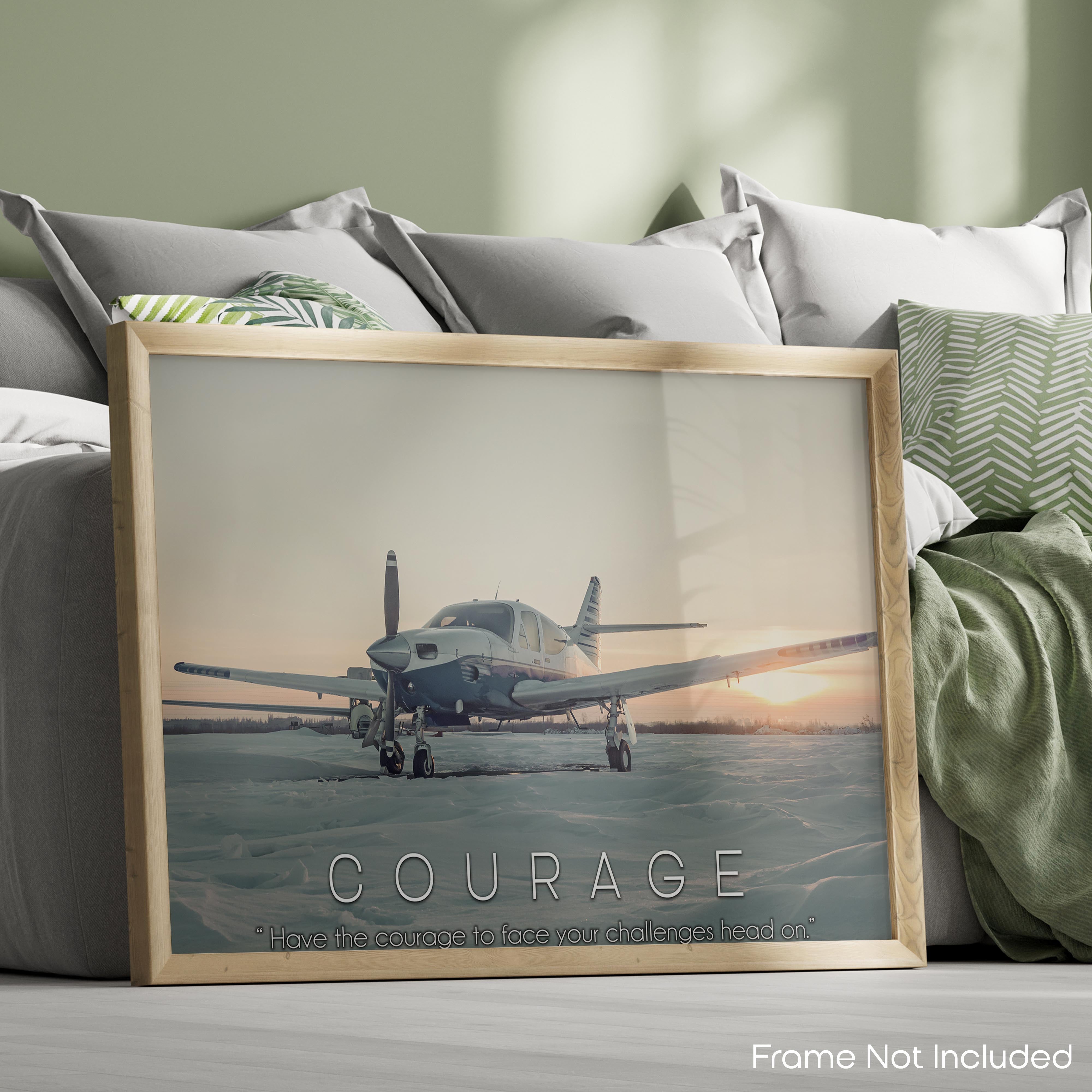 Courage - Airplane Poster