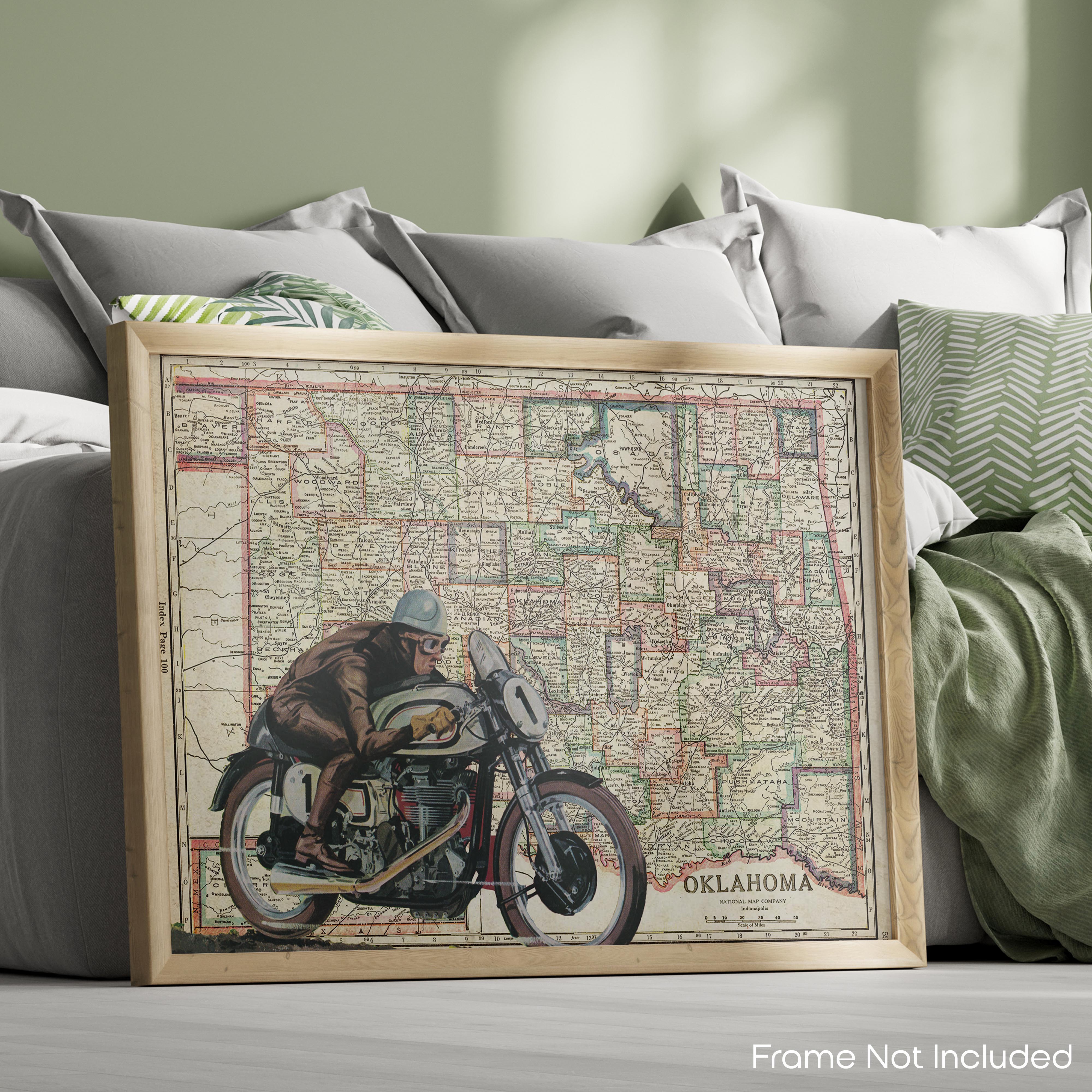Oklahoma - Motorcycle Poster