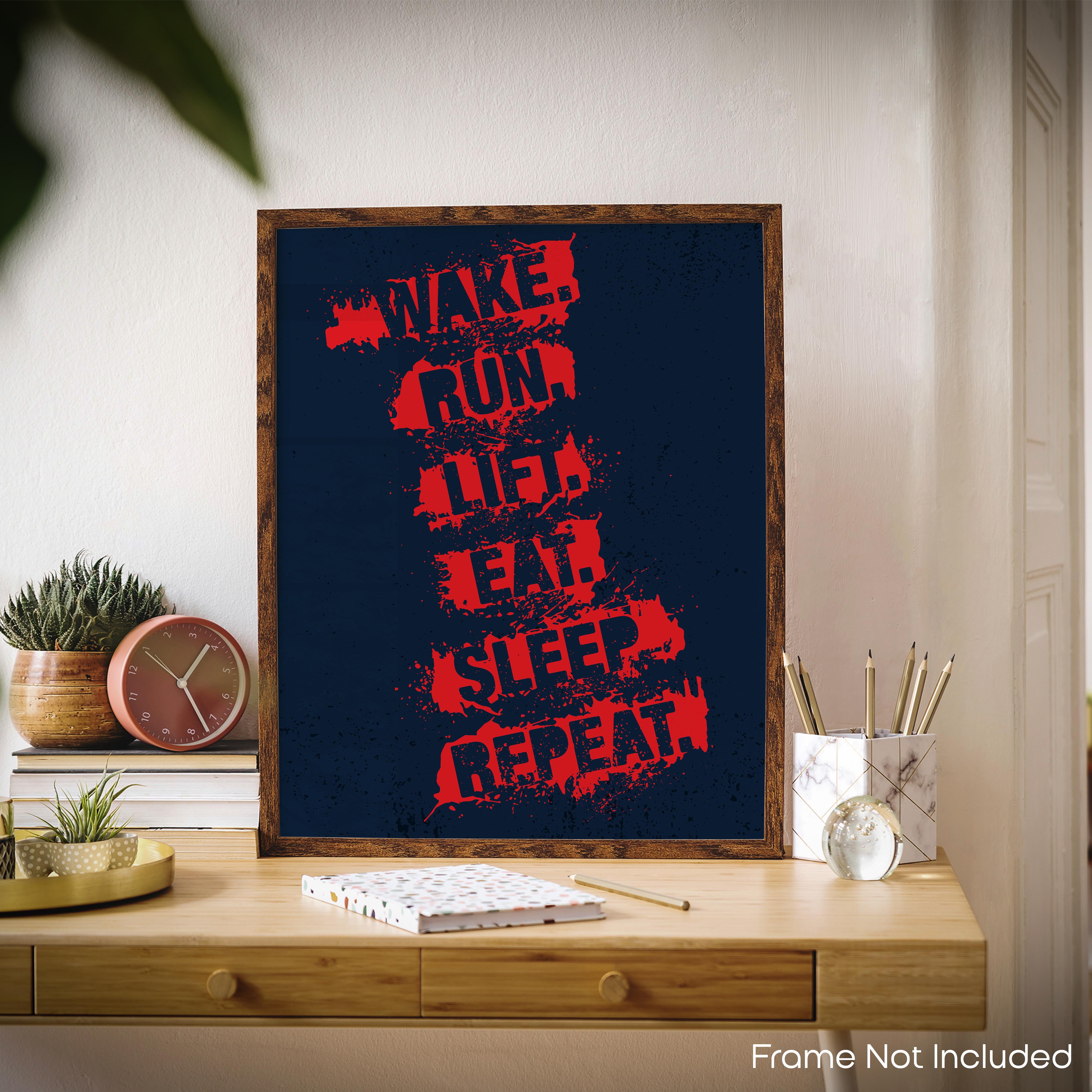 Run Repeat - Gym Poster