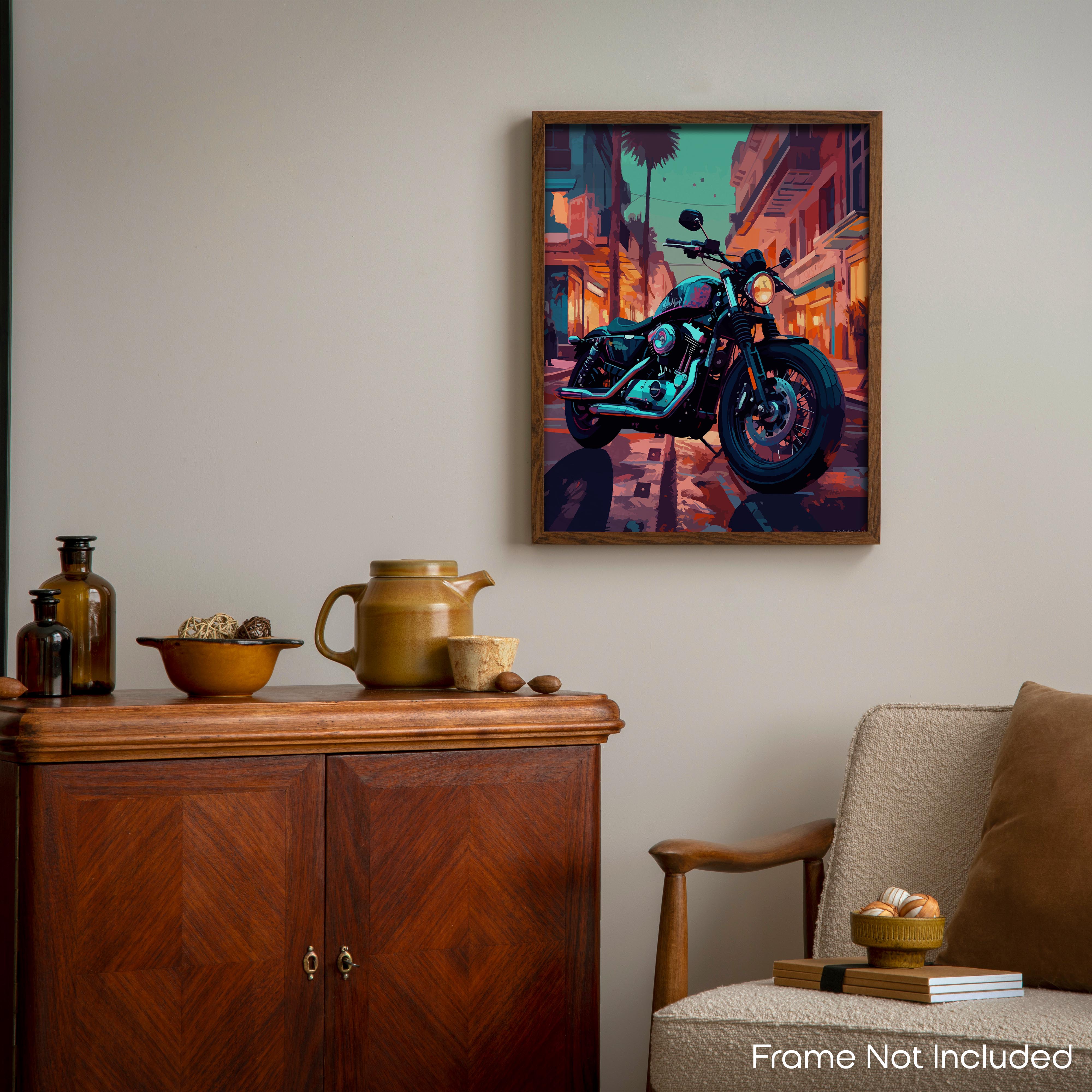 Hearty - Motorcycle Poster