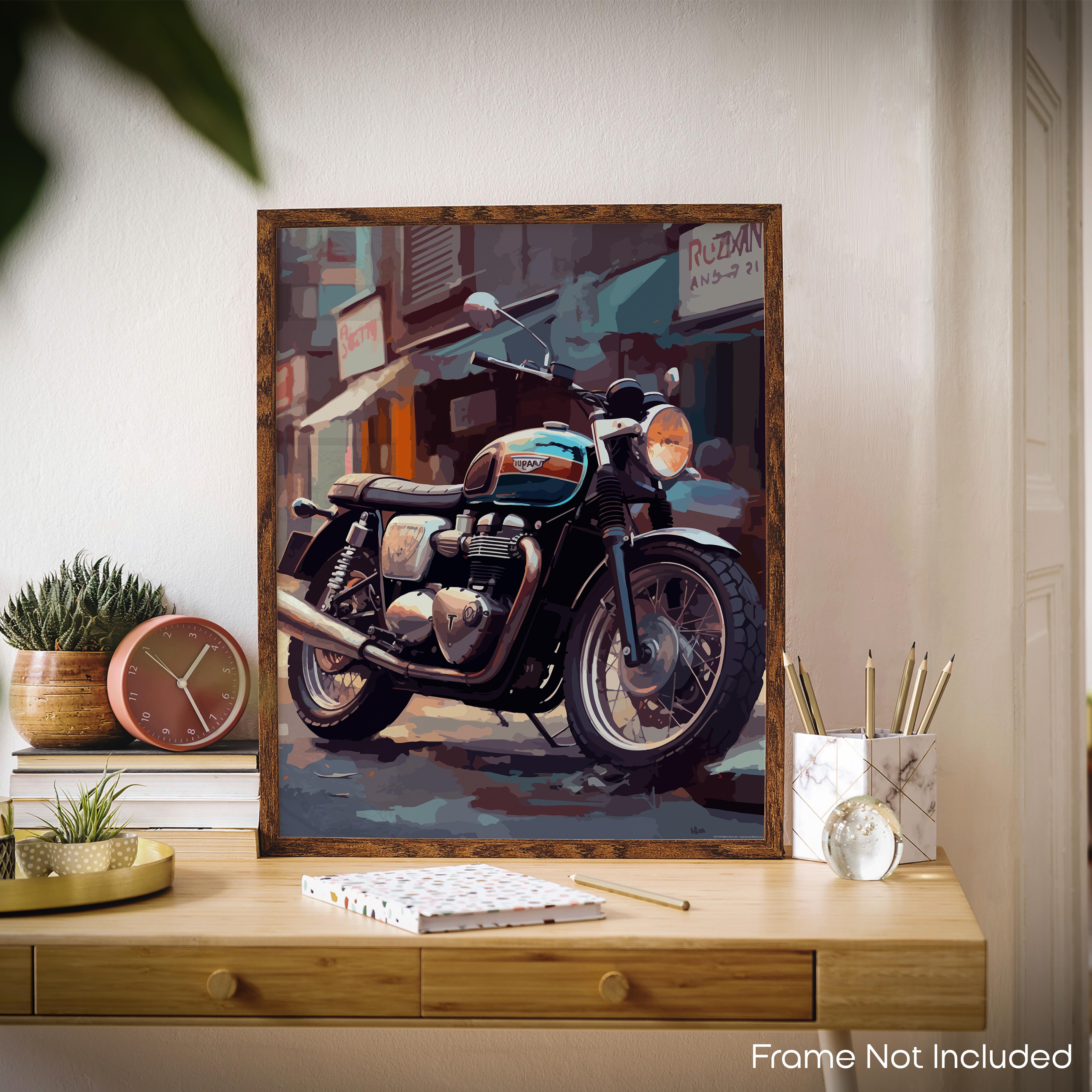 Fluid - Motorcycle Poster