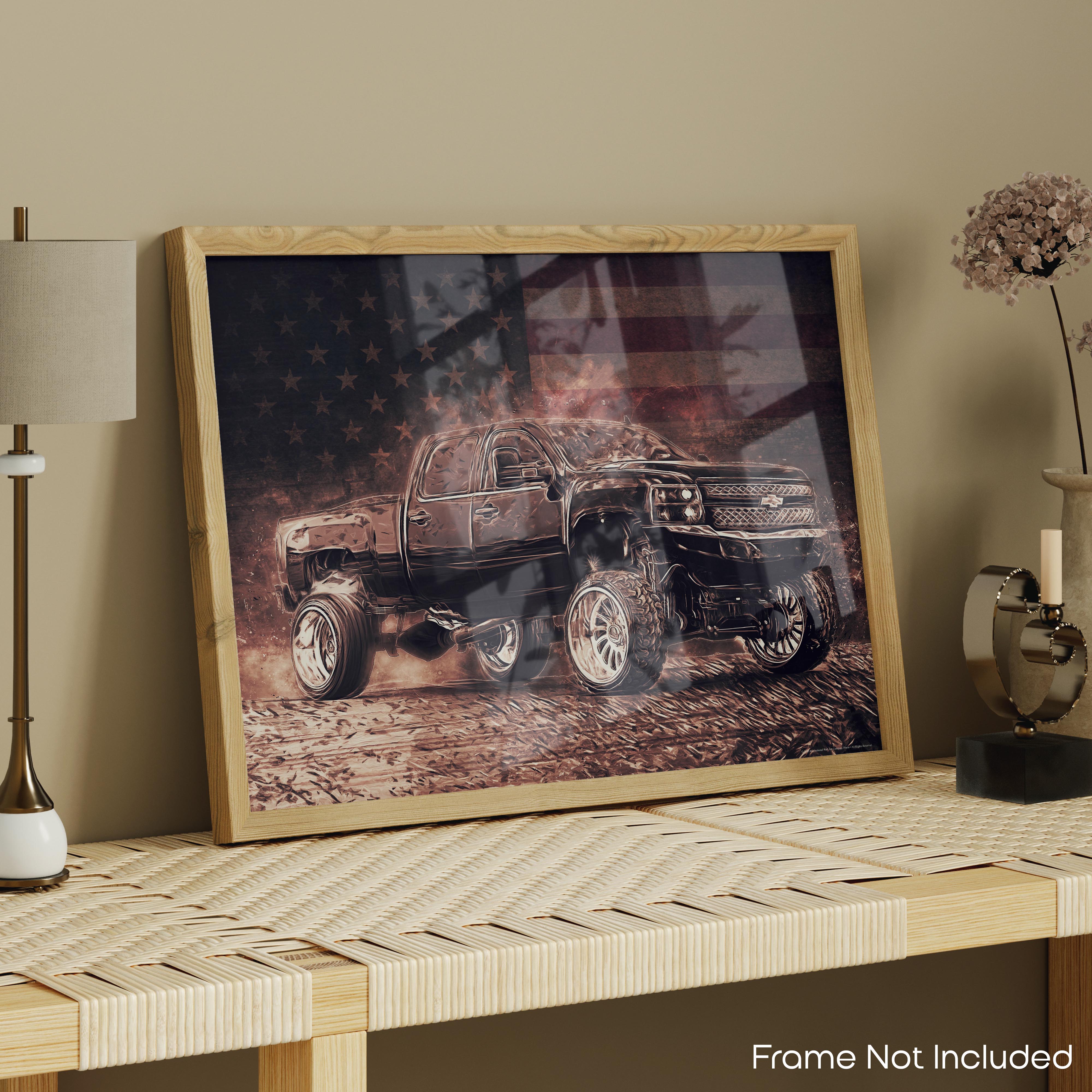 Abstract Truck - Truck Poster