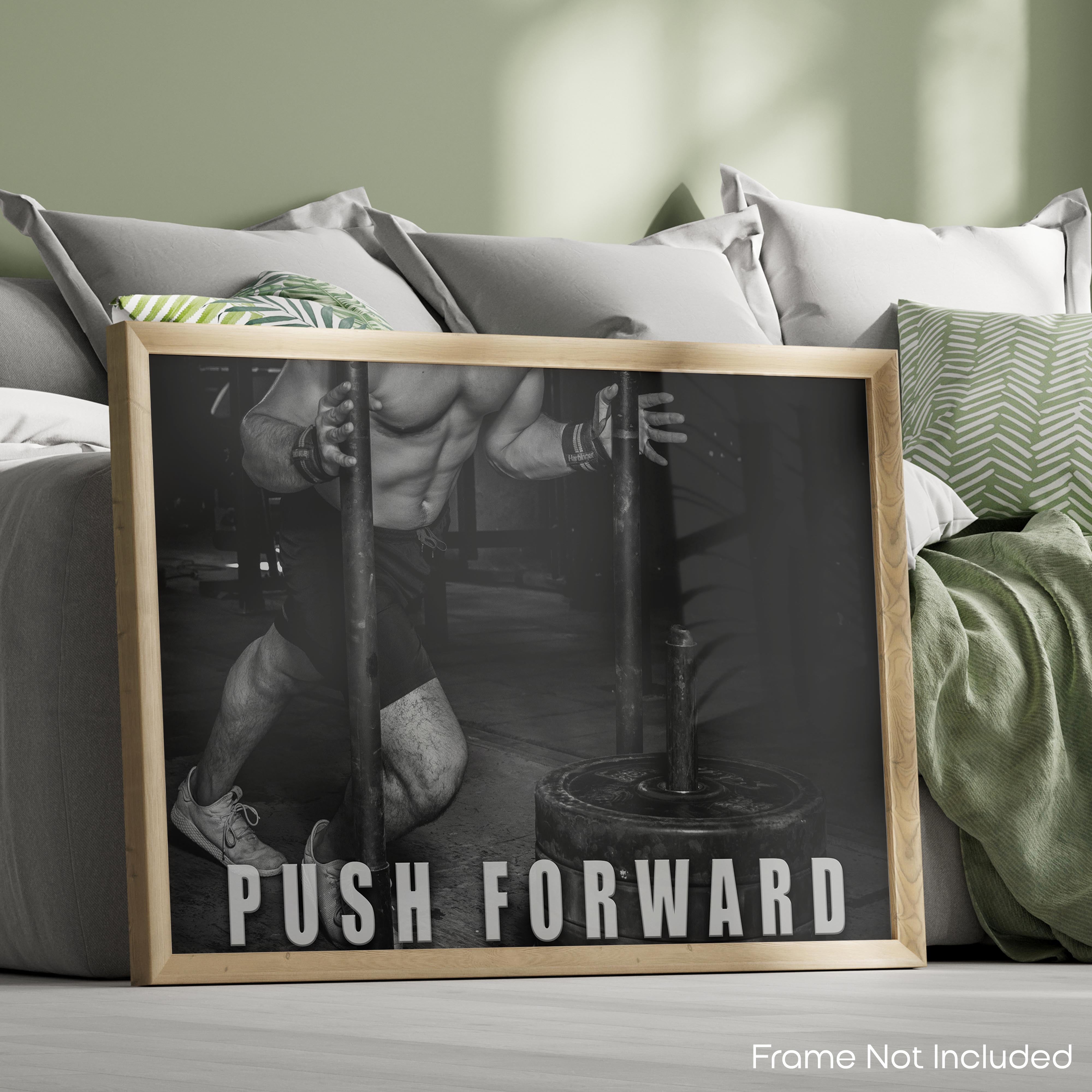 Push Forward - Gym Poster