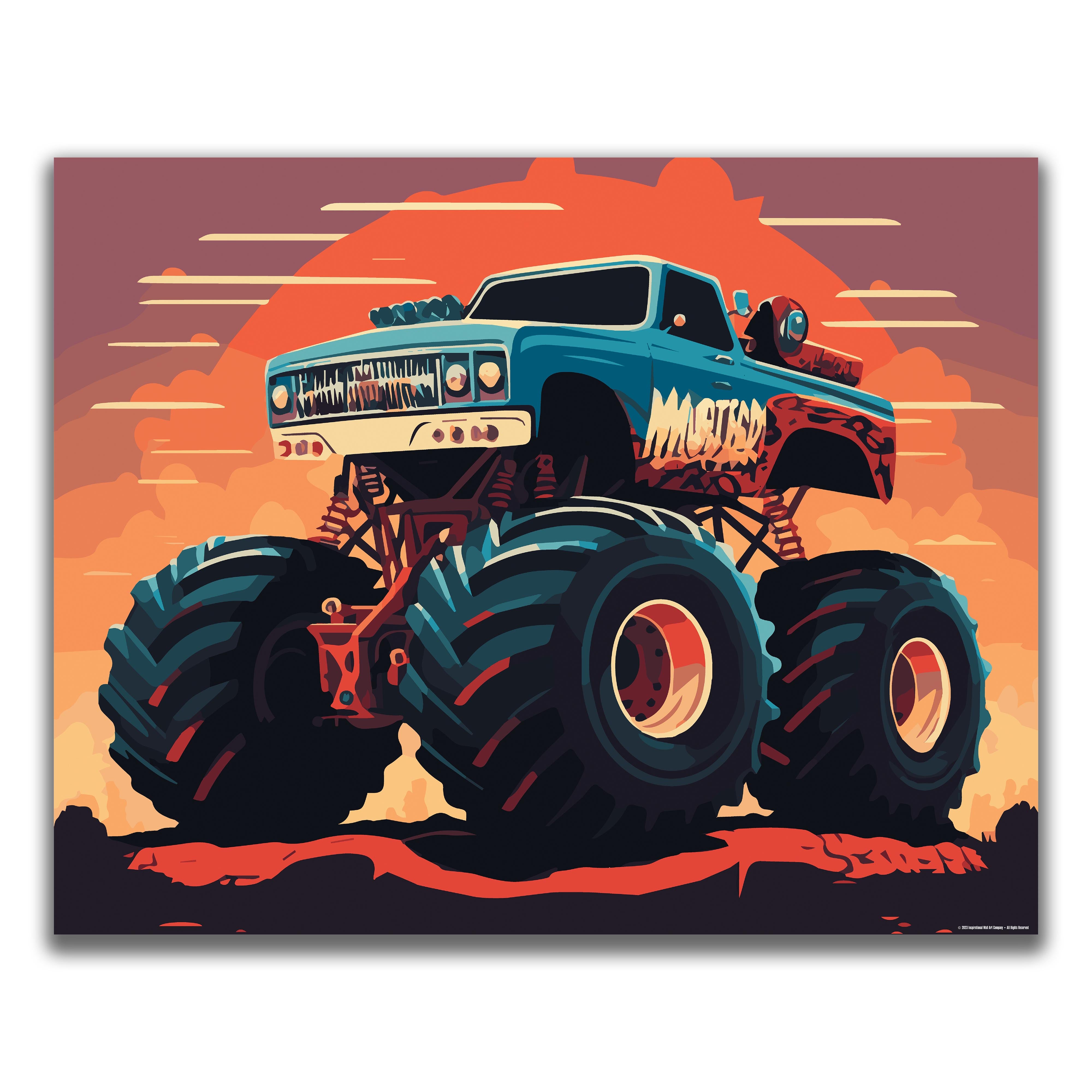 Big Blue - Truck Poster