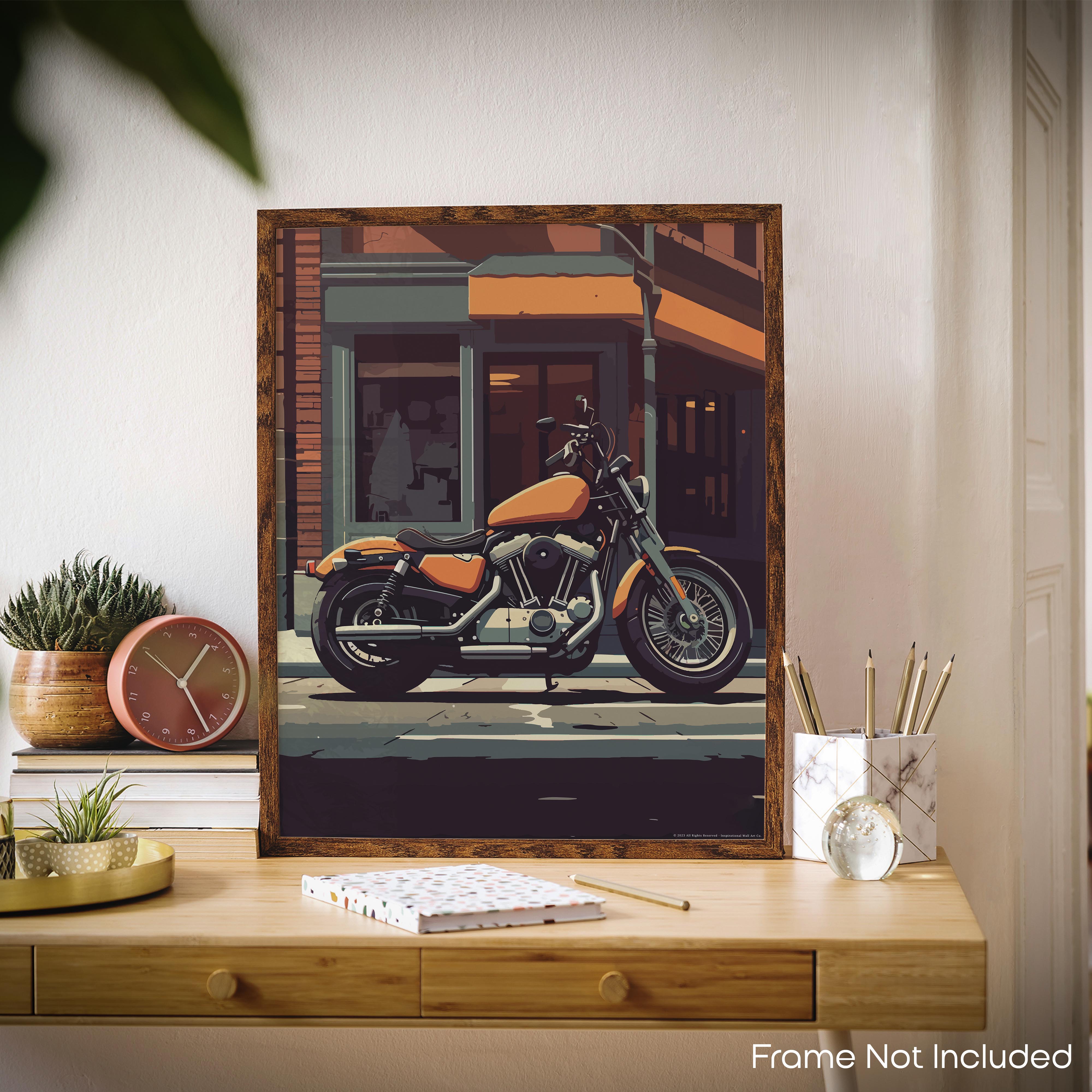Fuel and Freedom - Motorcycle Poster