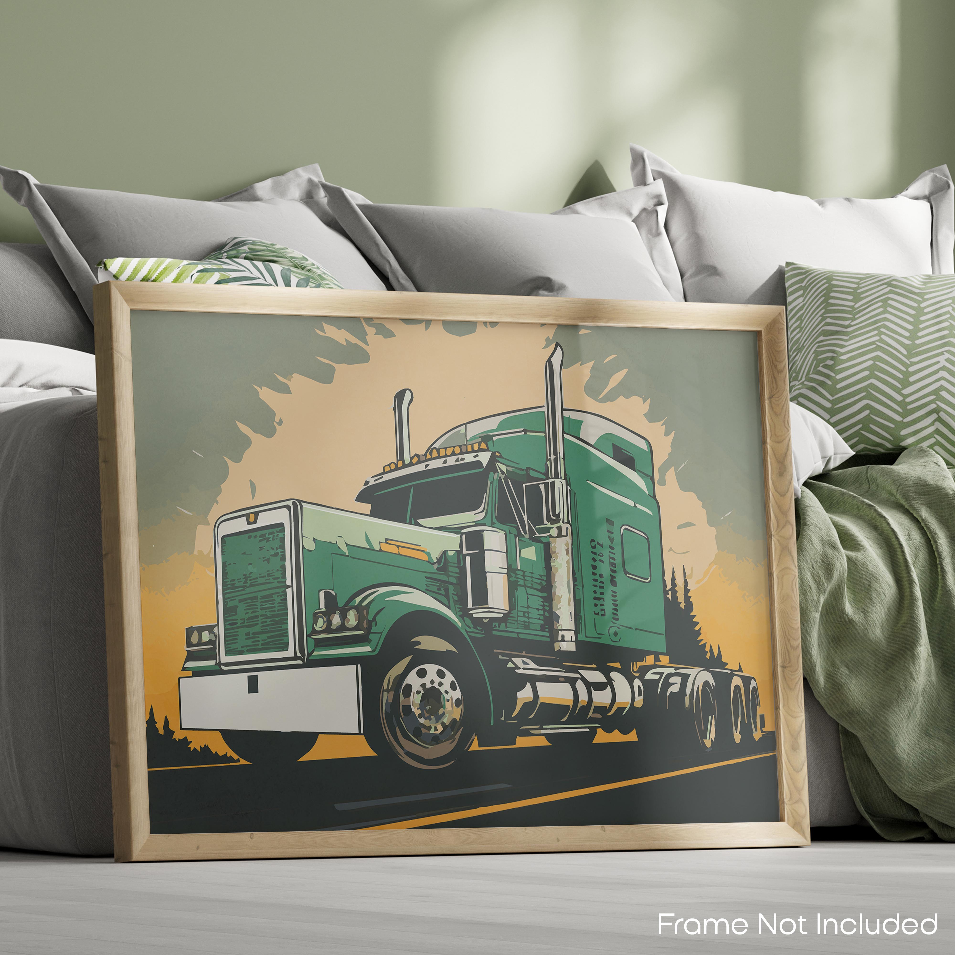 Highways - Semi Truck Poster