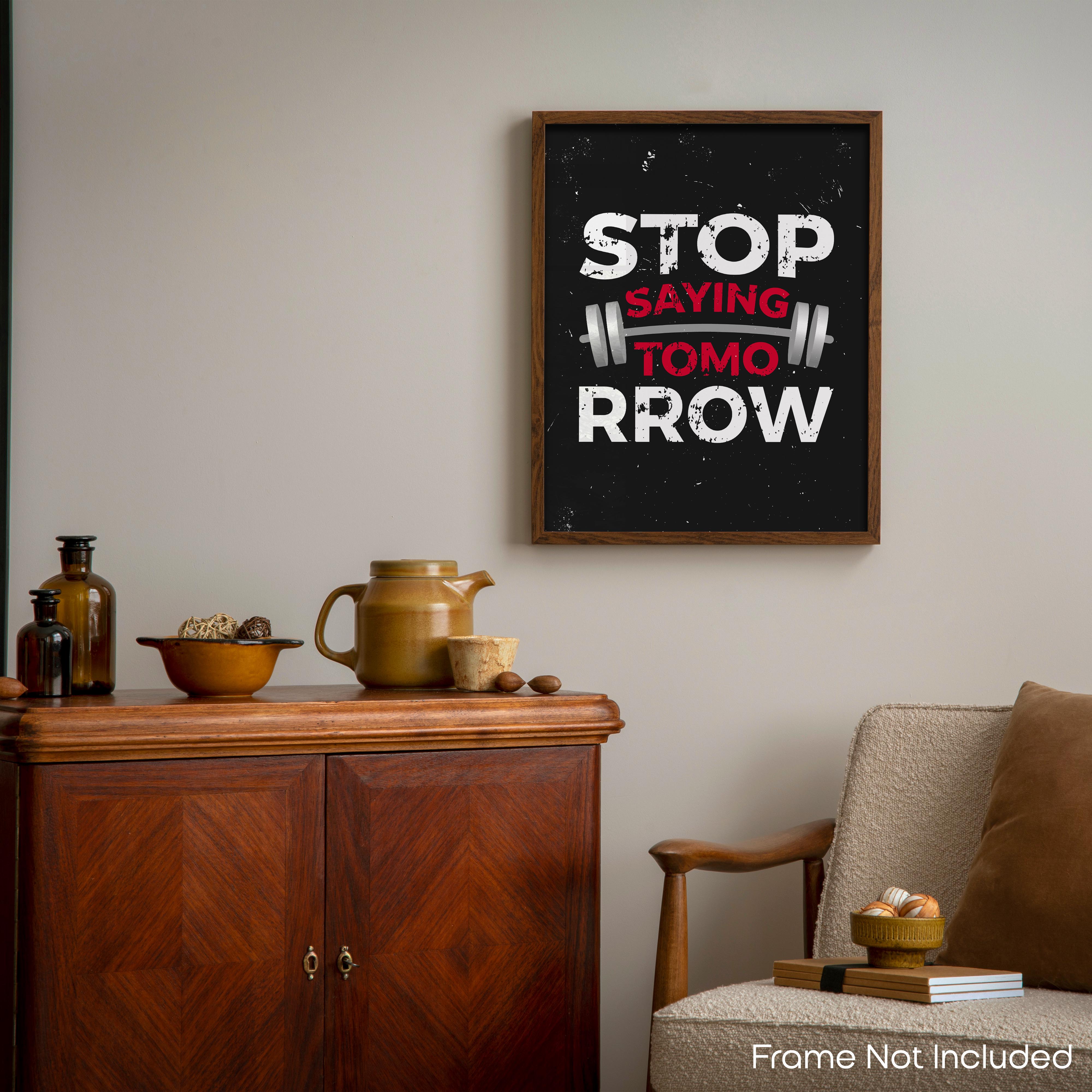 Stop - Gym Poster