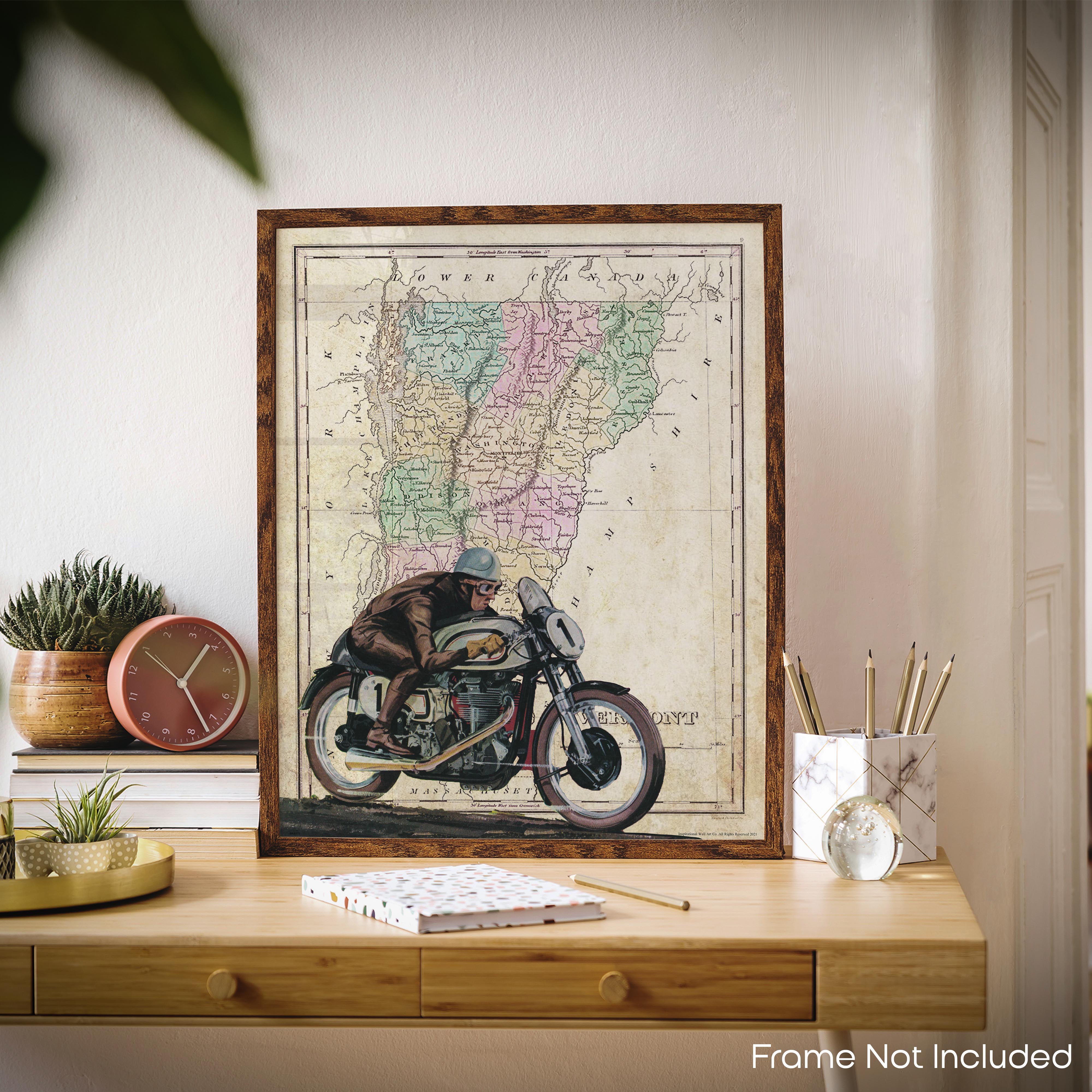 Vermont - Motorcycle Poster