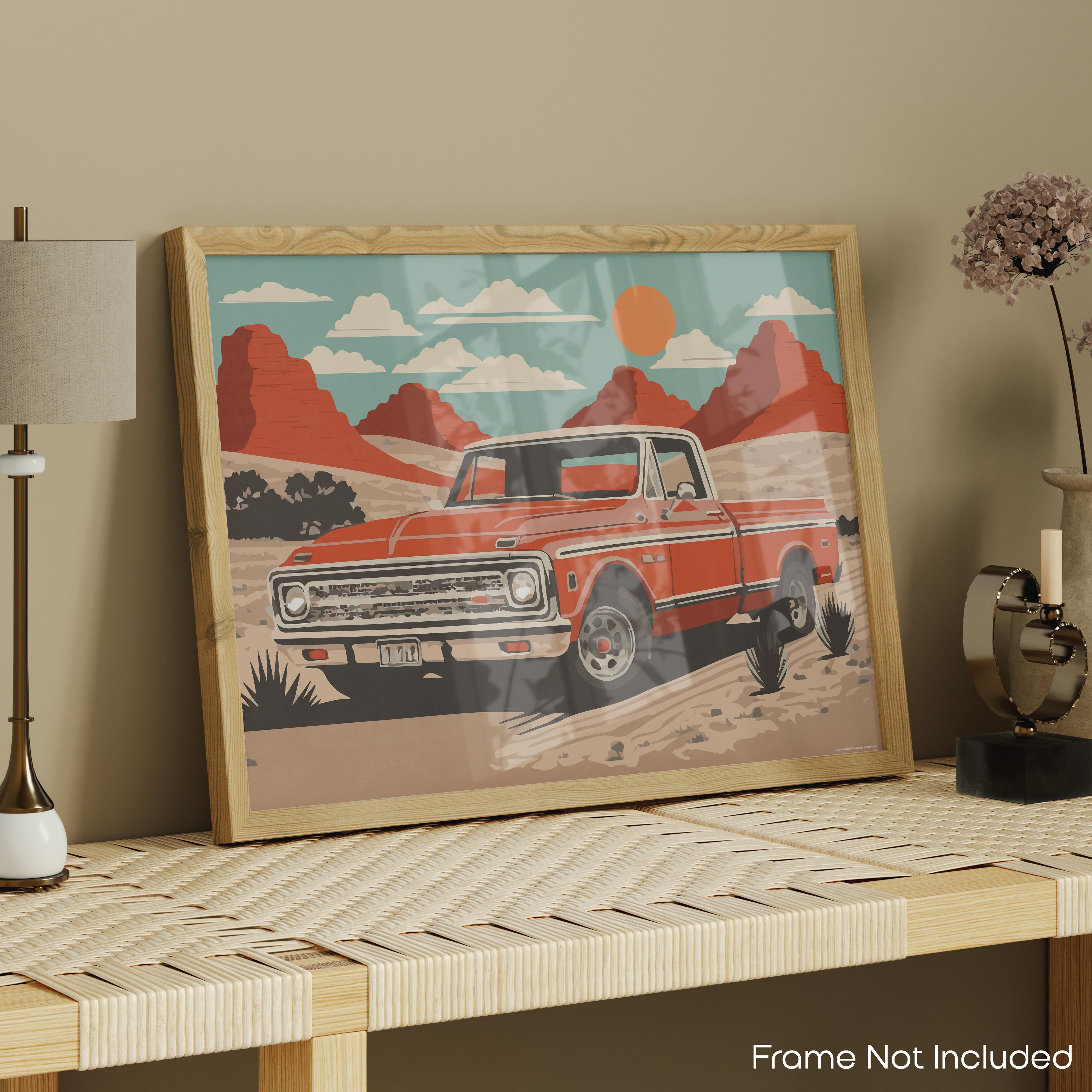 Desert - Truck Poster