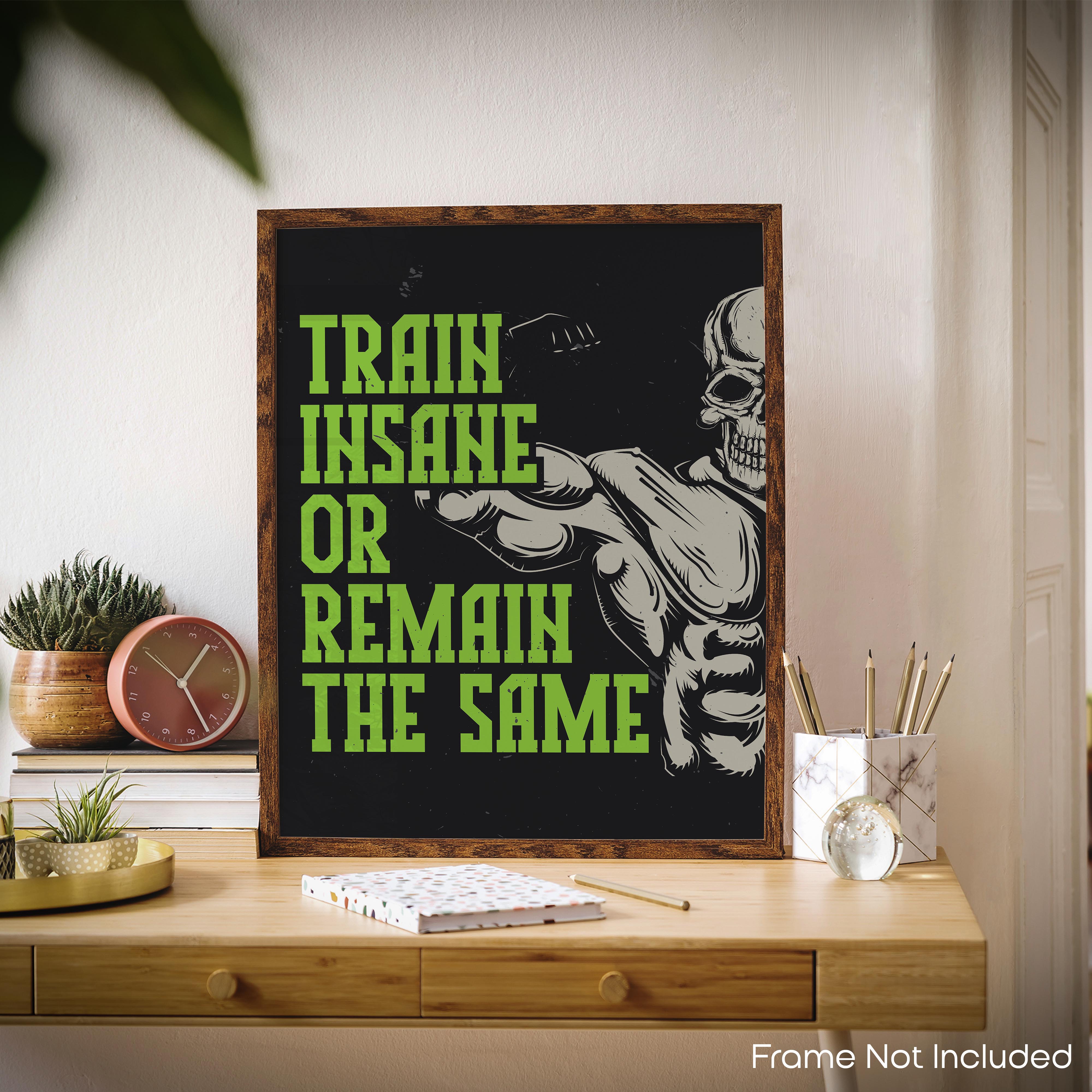 Train Insane - Gym Poster
