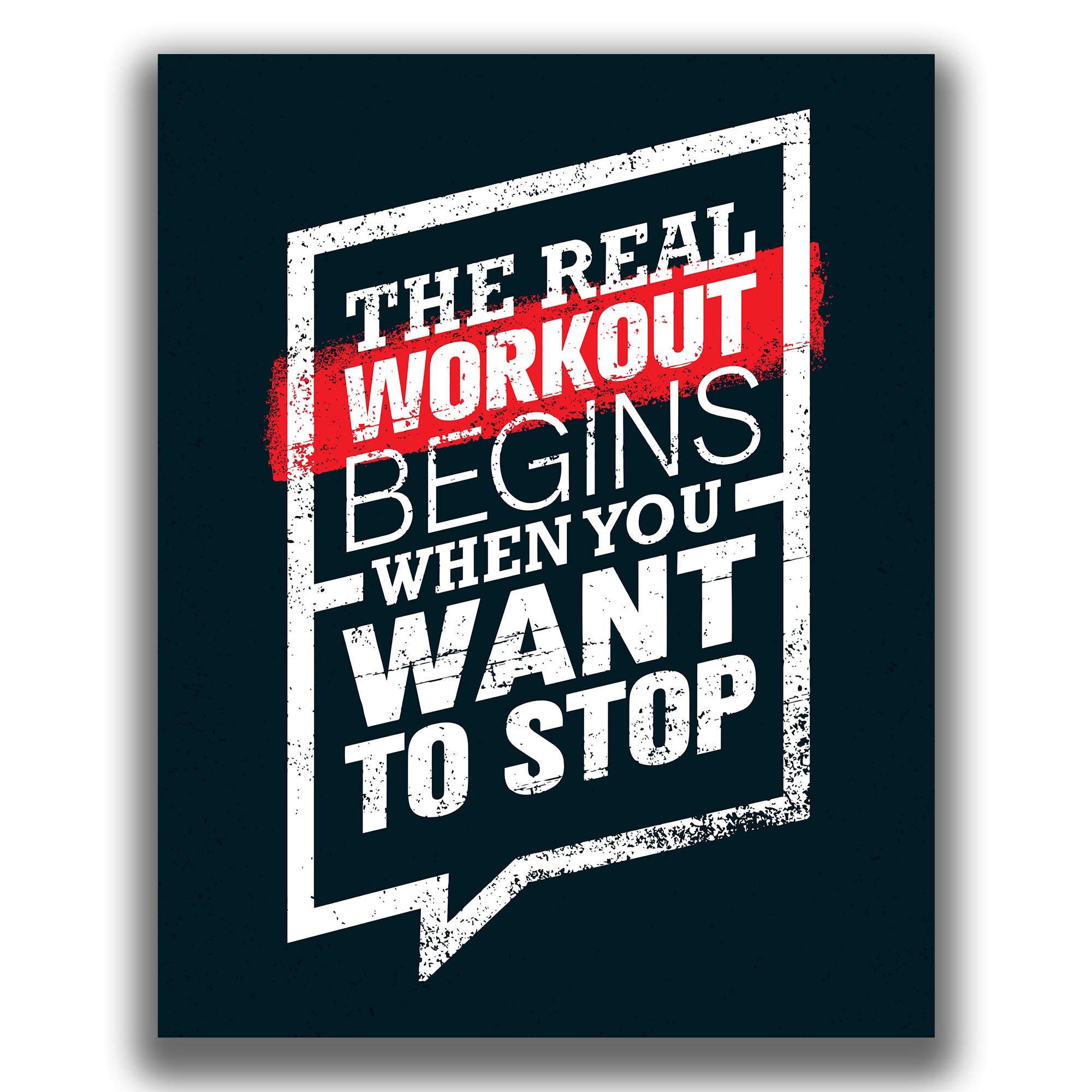 Workout Begins - Gym Poster