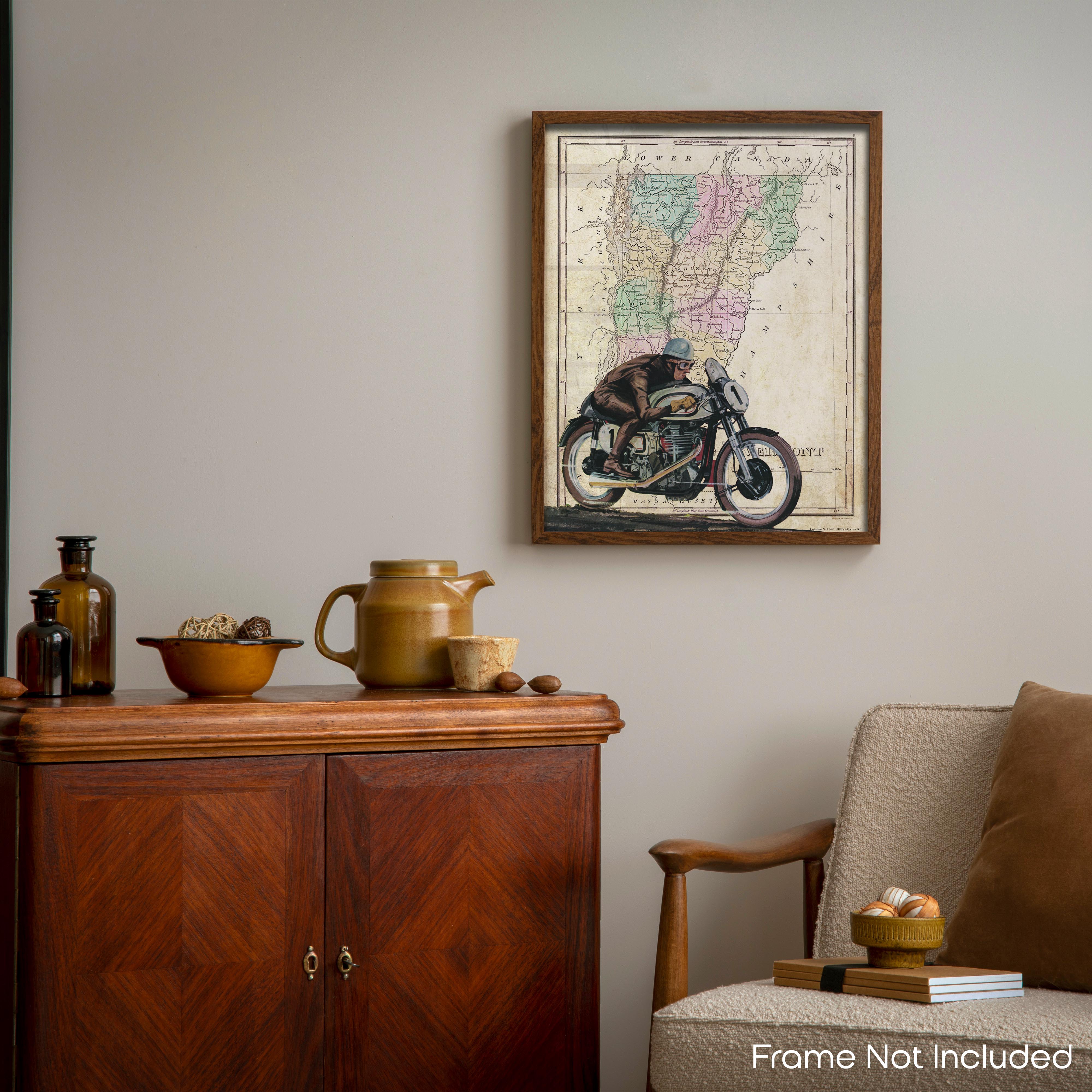 Vermont - Motorcycle Poster
