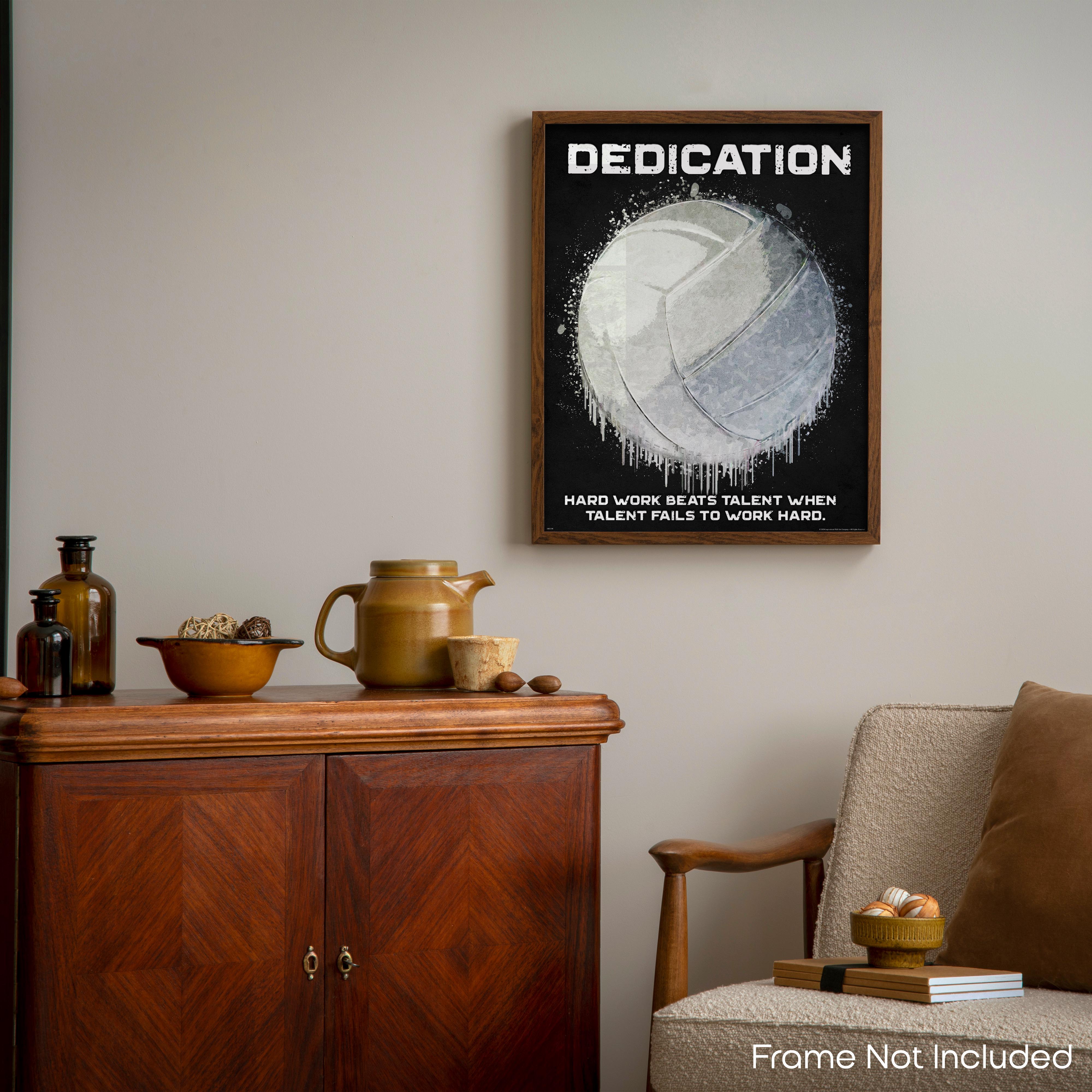 Dedication Hard Work - Volleyball Poster