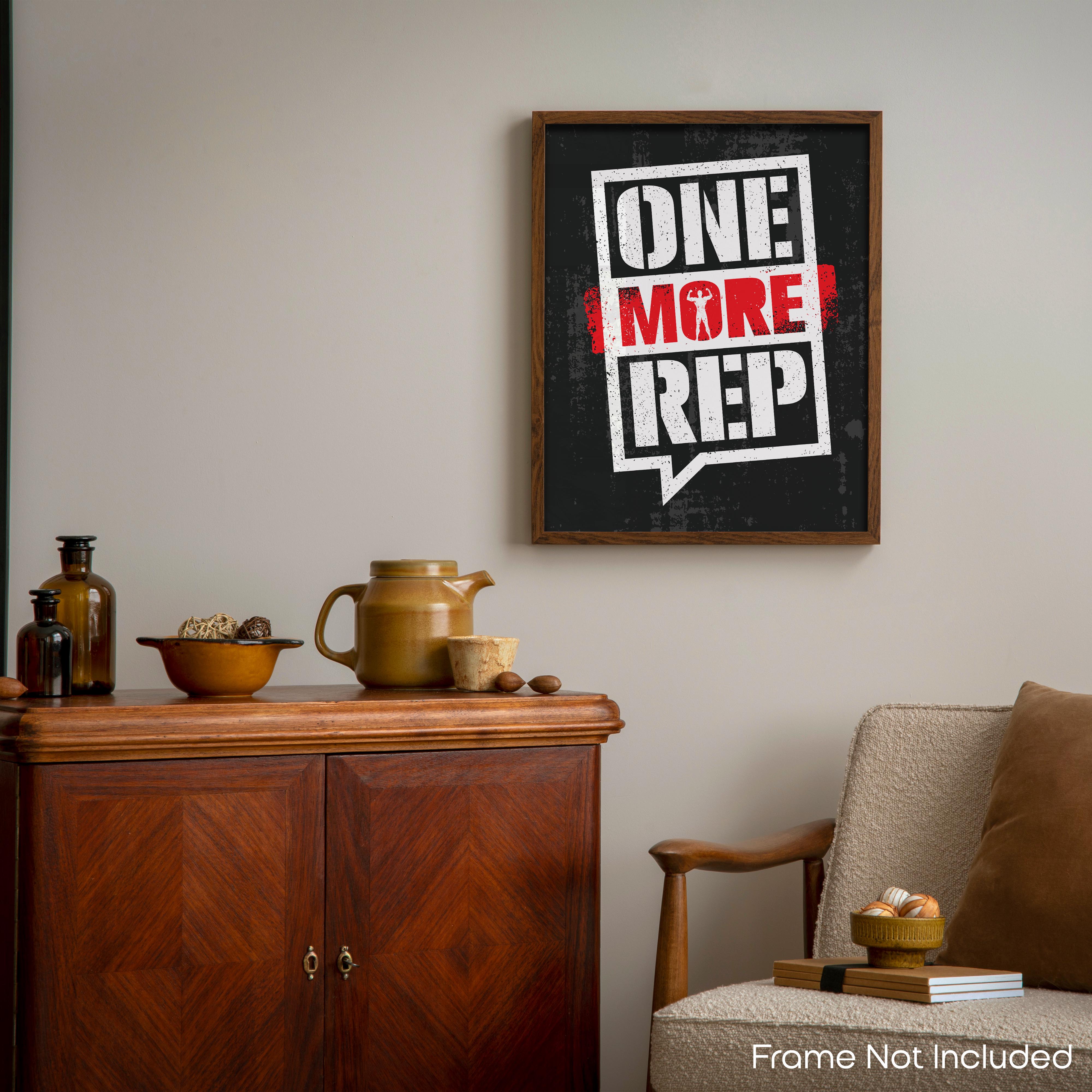 One More Rep - Gym Poster
