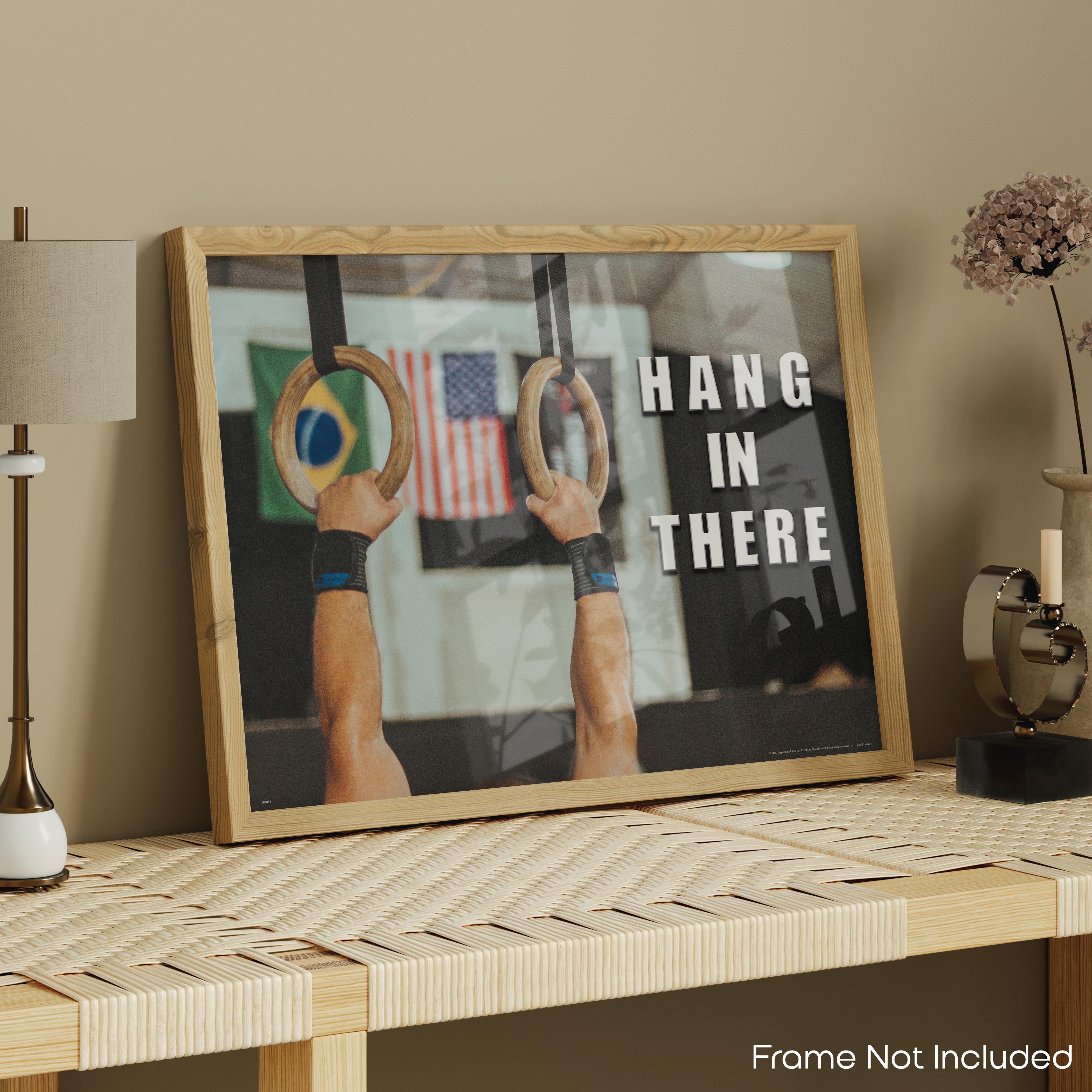 Hang In There - Gymnastics Poster