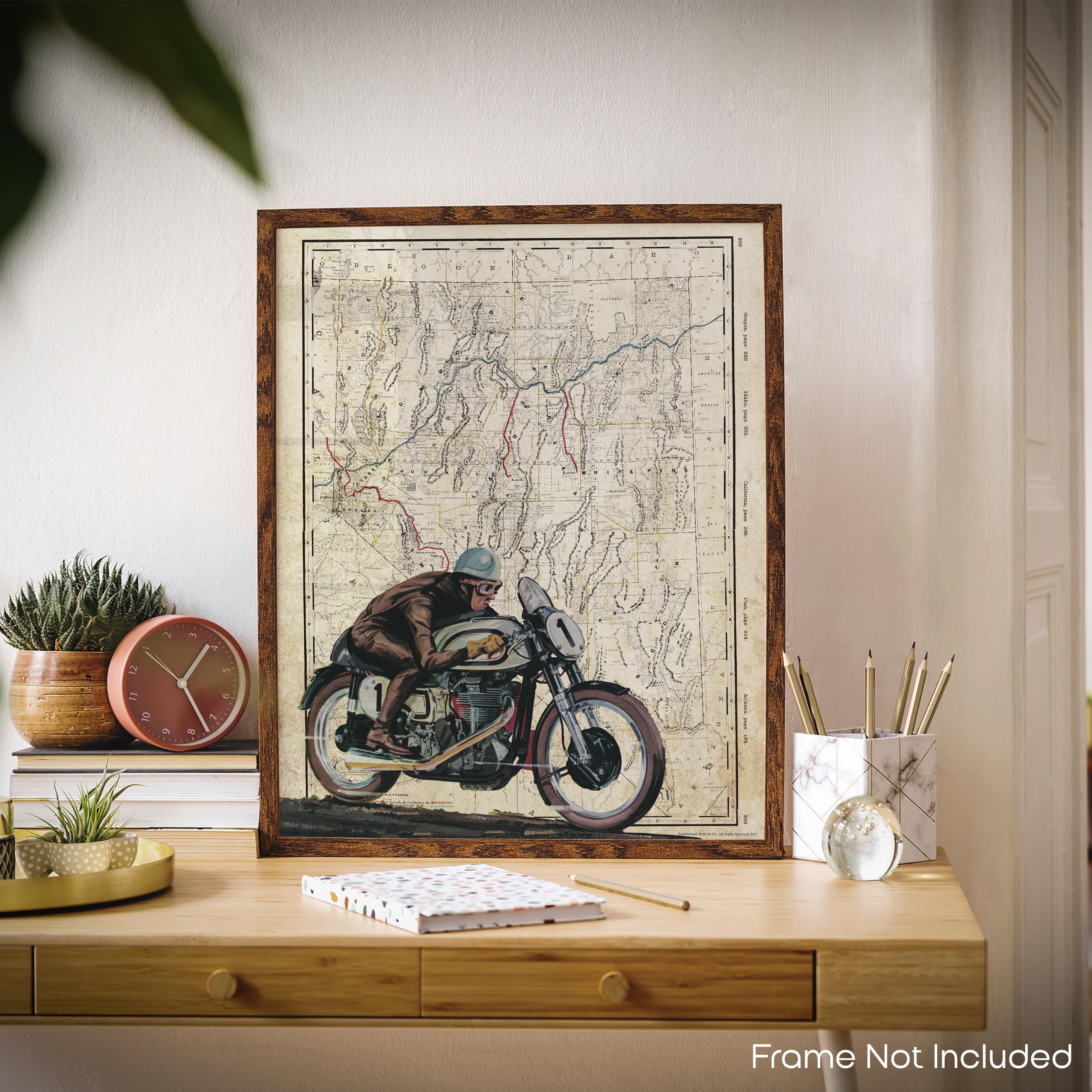 Nevada - Motorcycle Poster