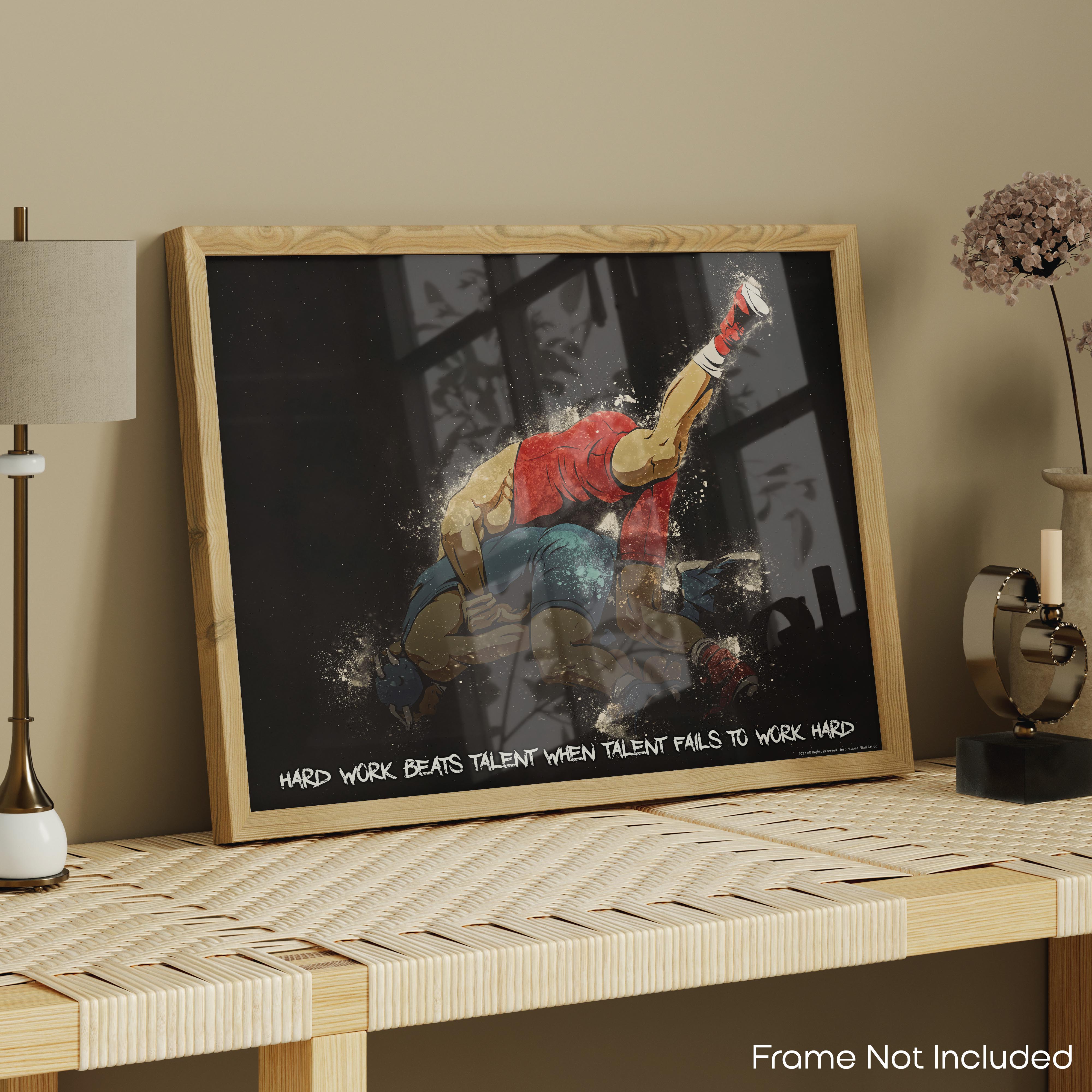 Hard Work - Wrestling Poster