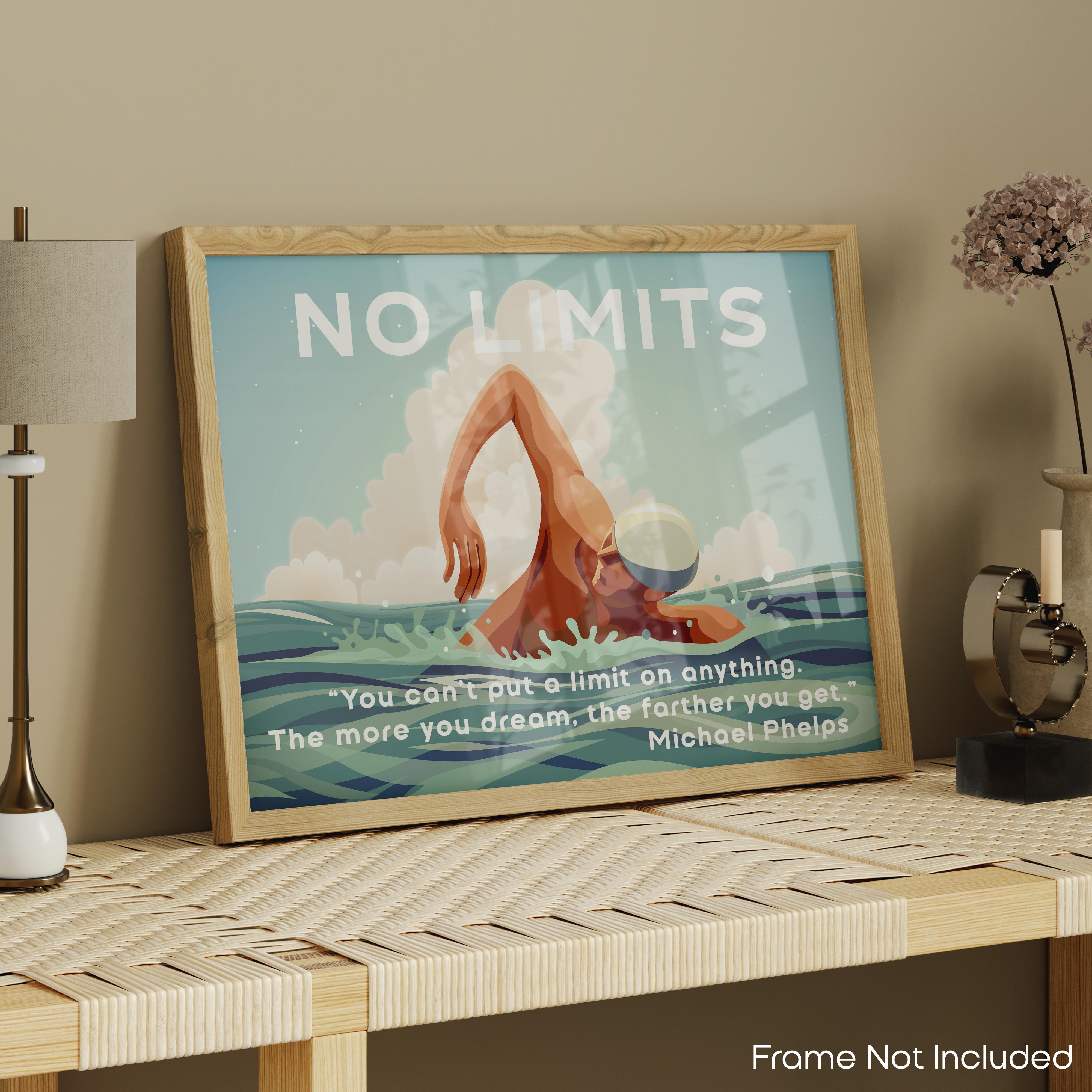 No Limits - Swimming Poster