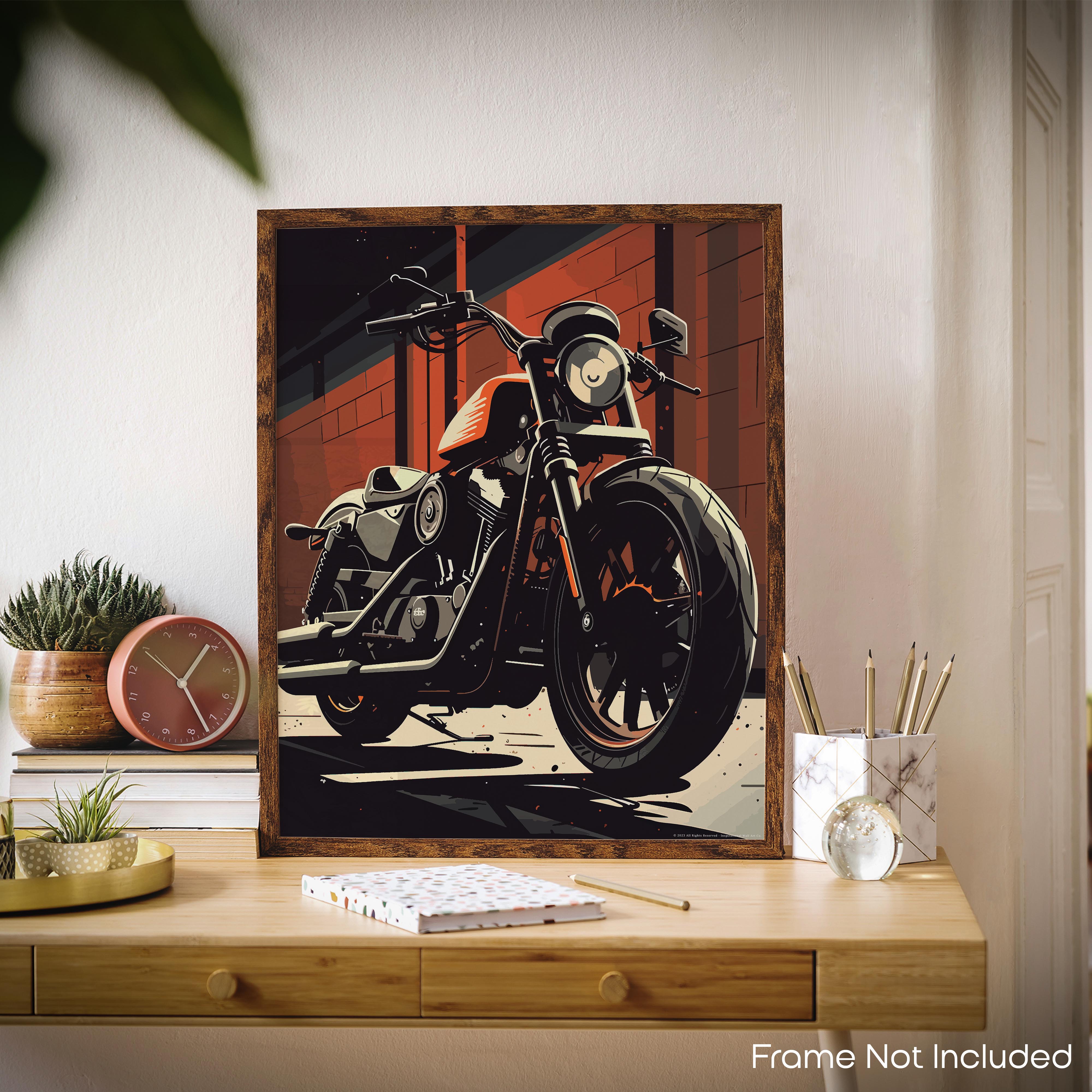 Open Highway - Motorcycle Poster