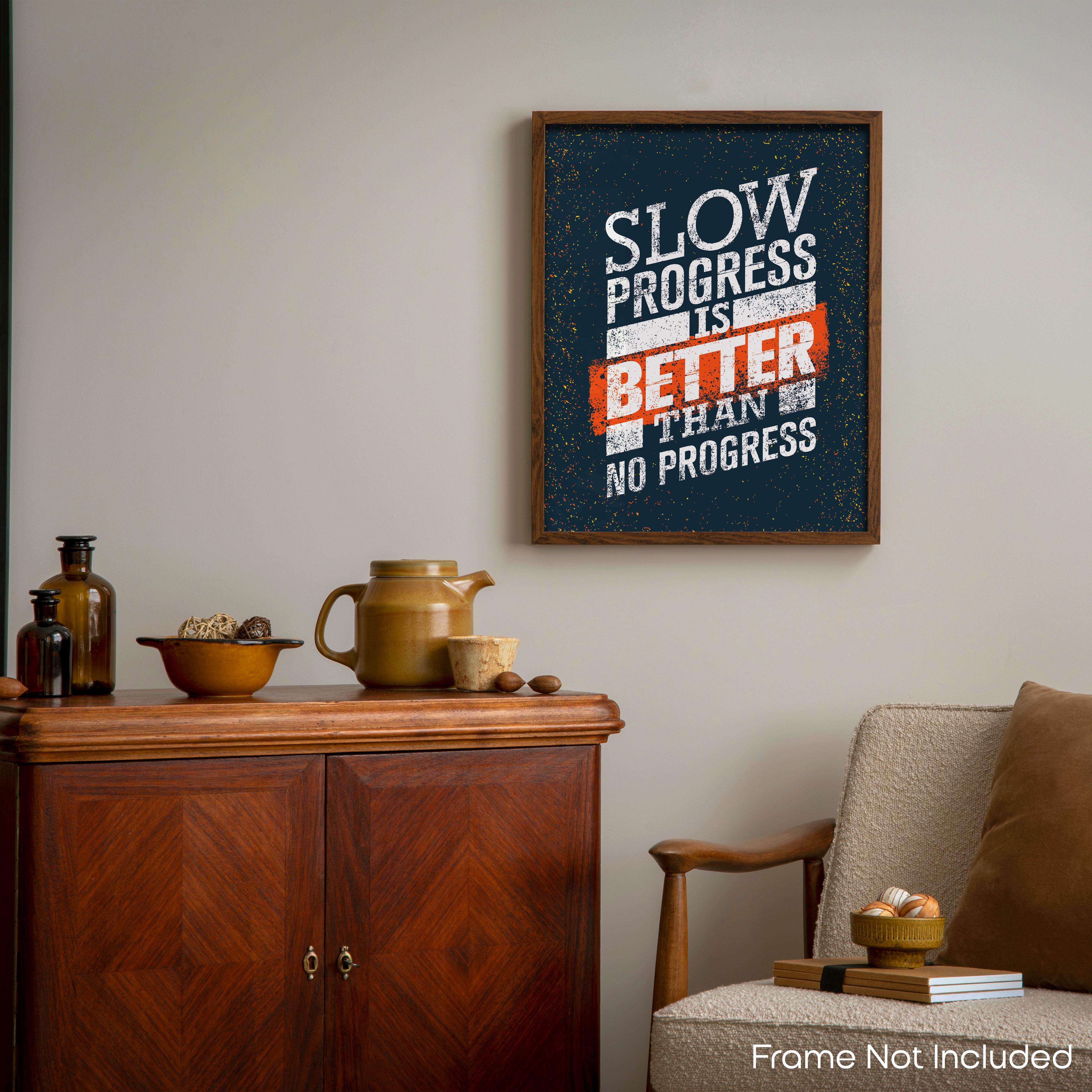 Slow Progress - Gym Poster