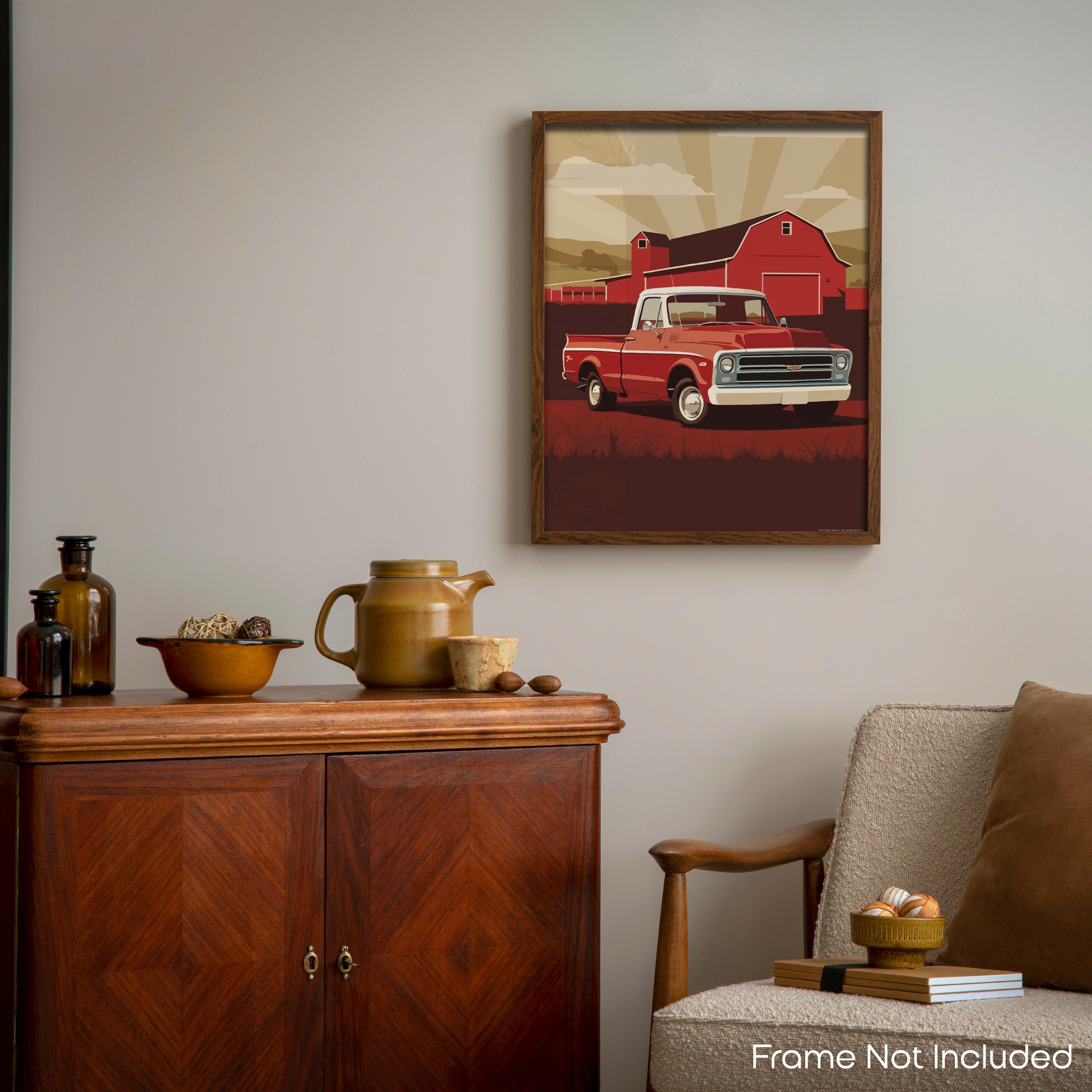 Barn - Truck Poster