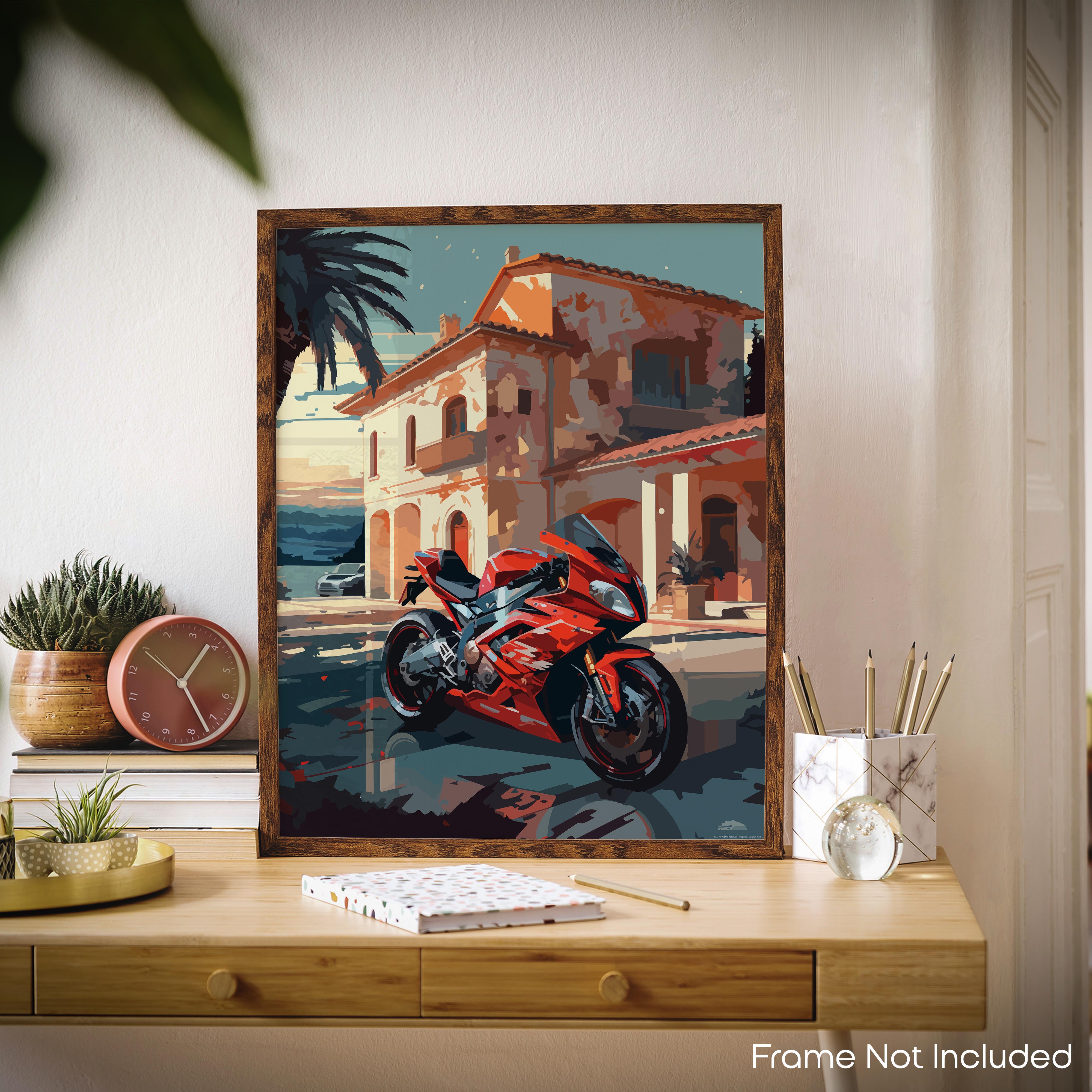 Cheetah - Motorcycle Poster