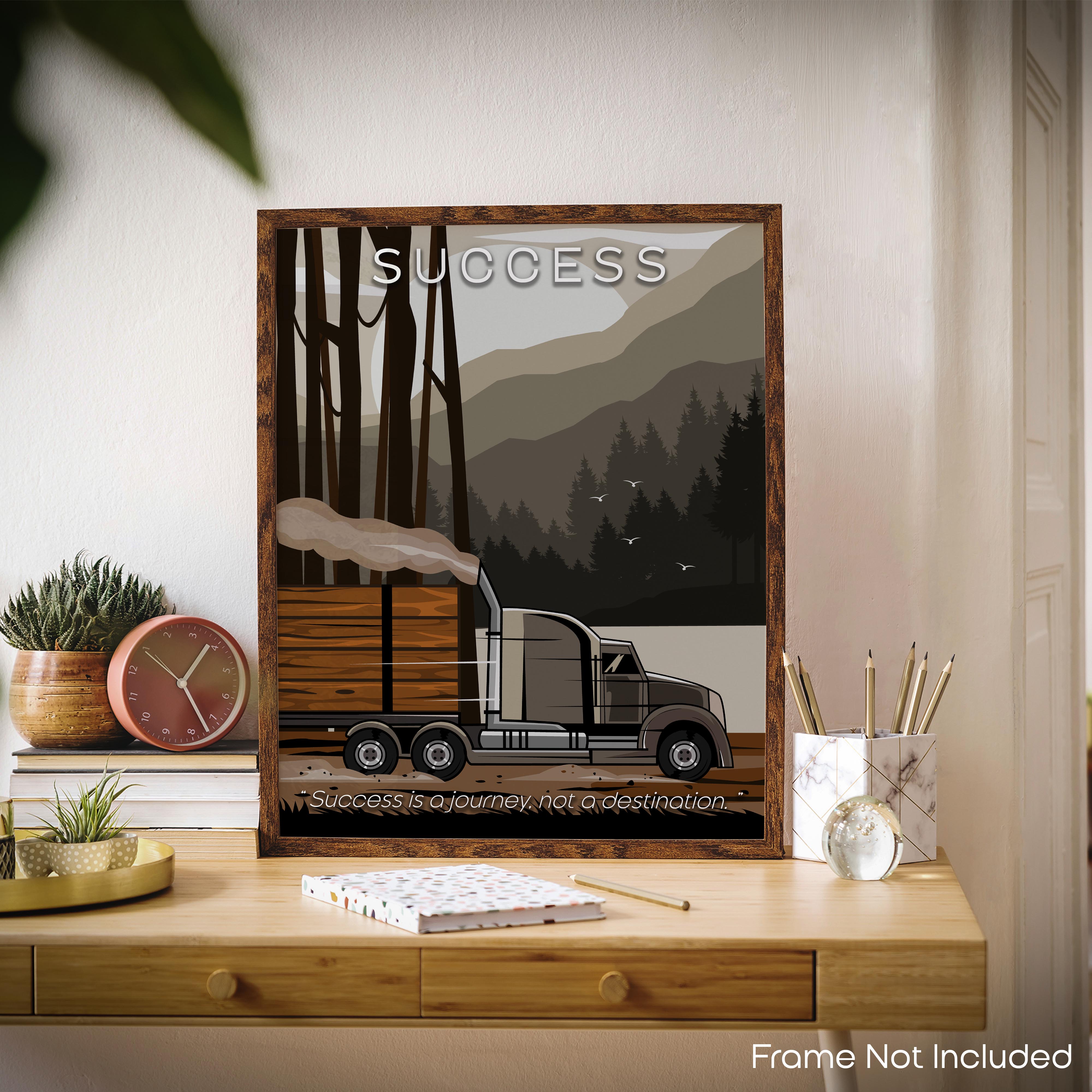 Success - Semi Truck Poster