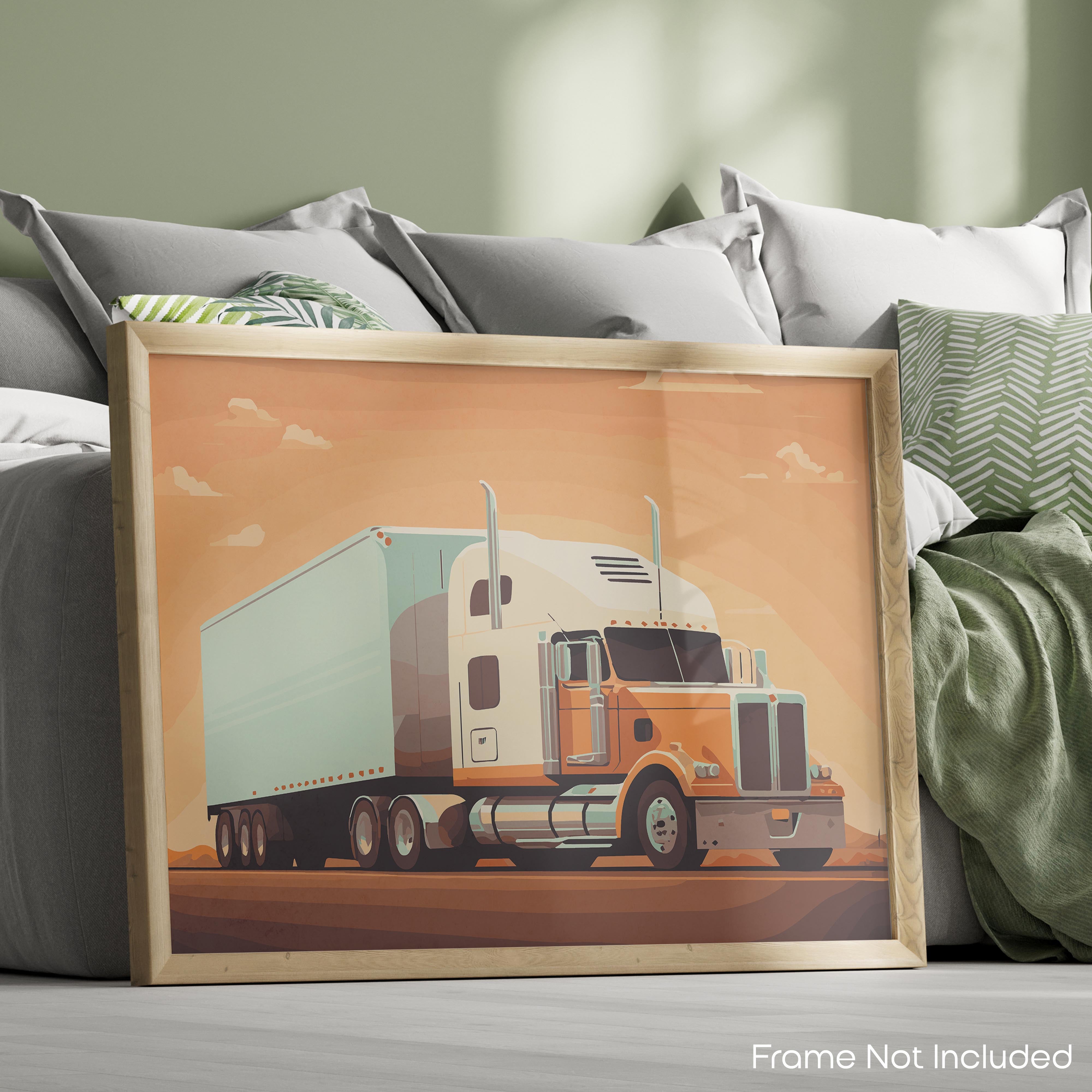 Long Haul - Semi Truck Poster