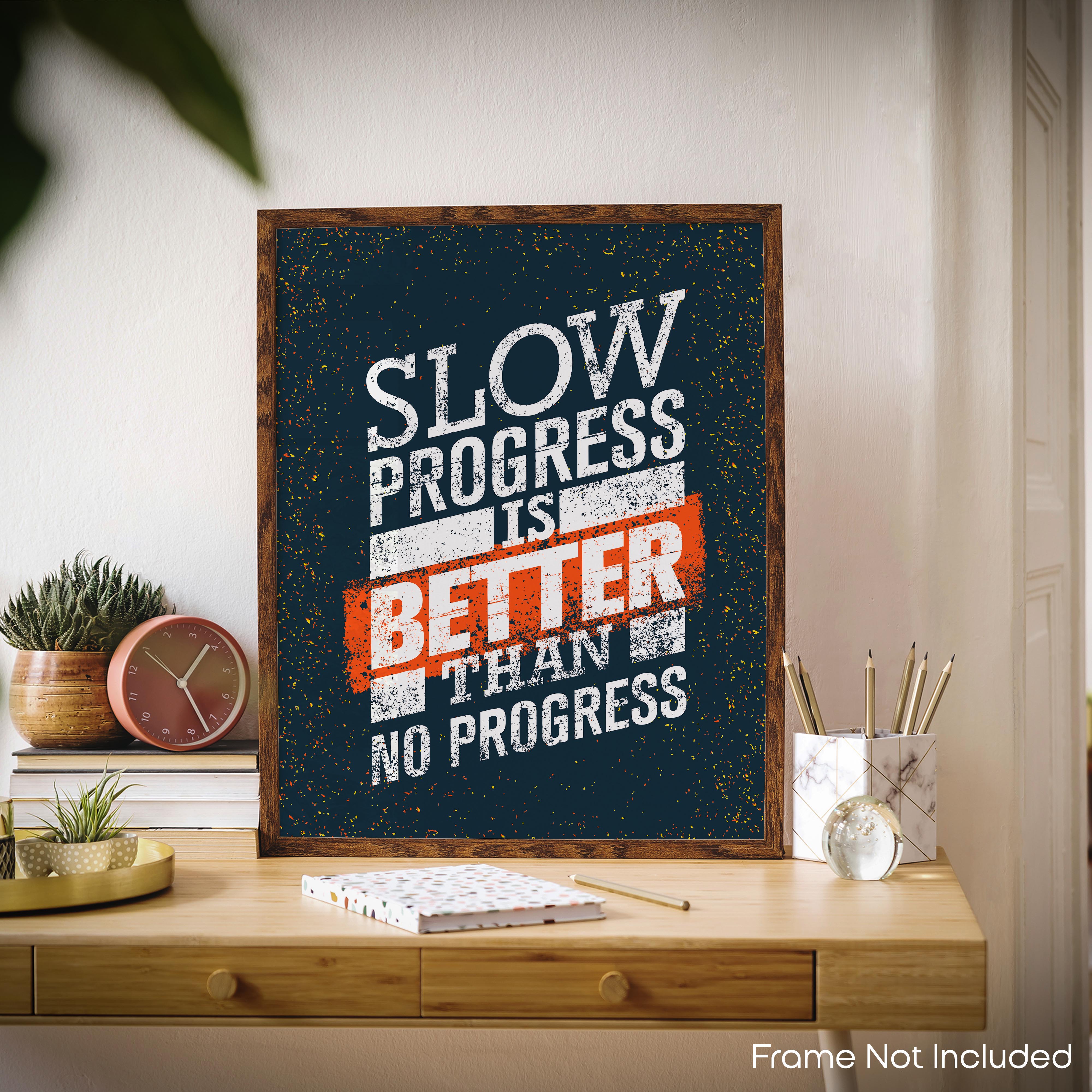 Slow Progress - Gym Poster