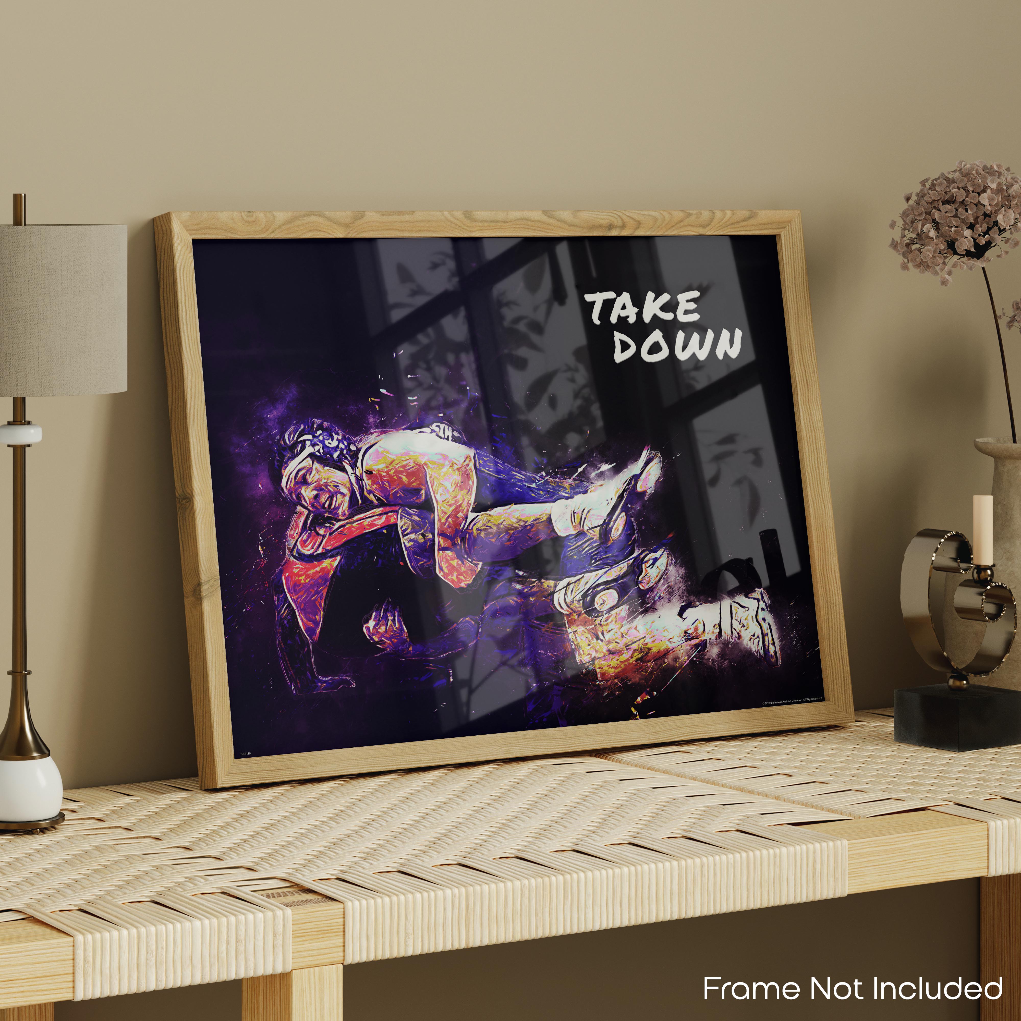 Take Down - Wrestling Poster
