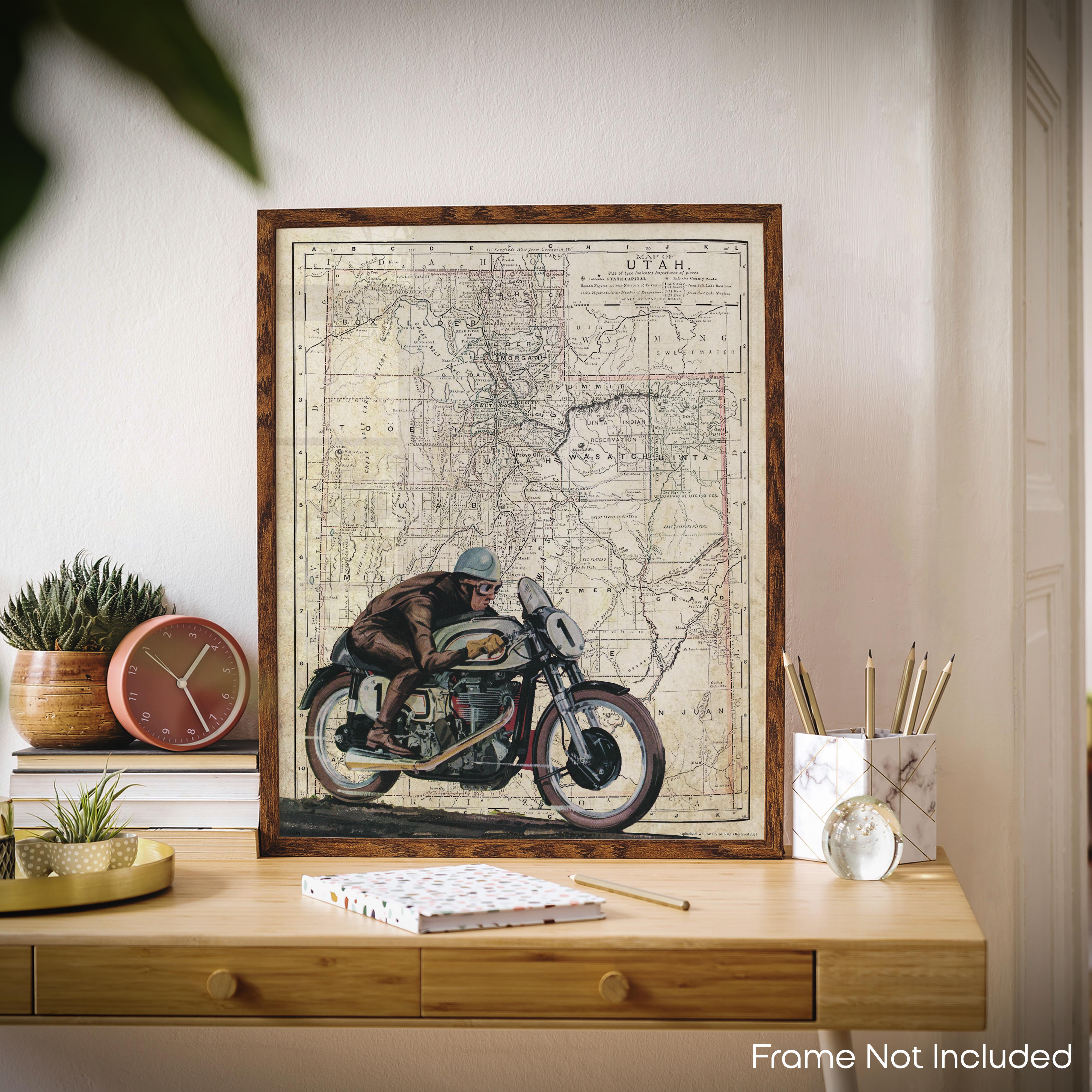 Utah - Motorcycle Poster