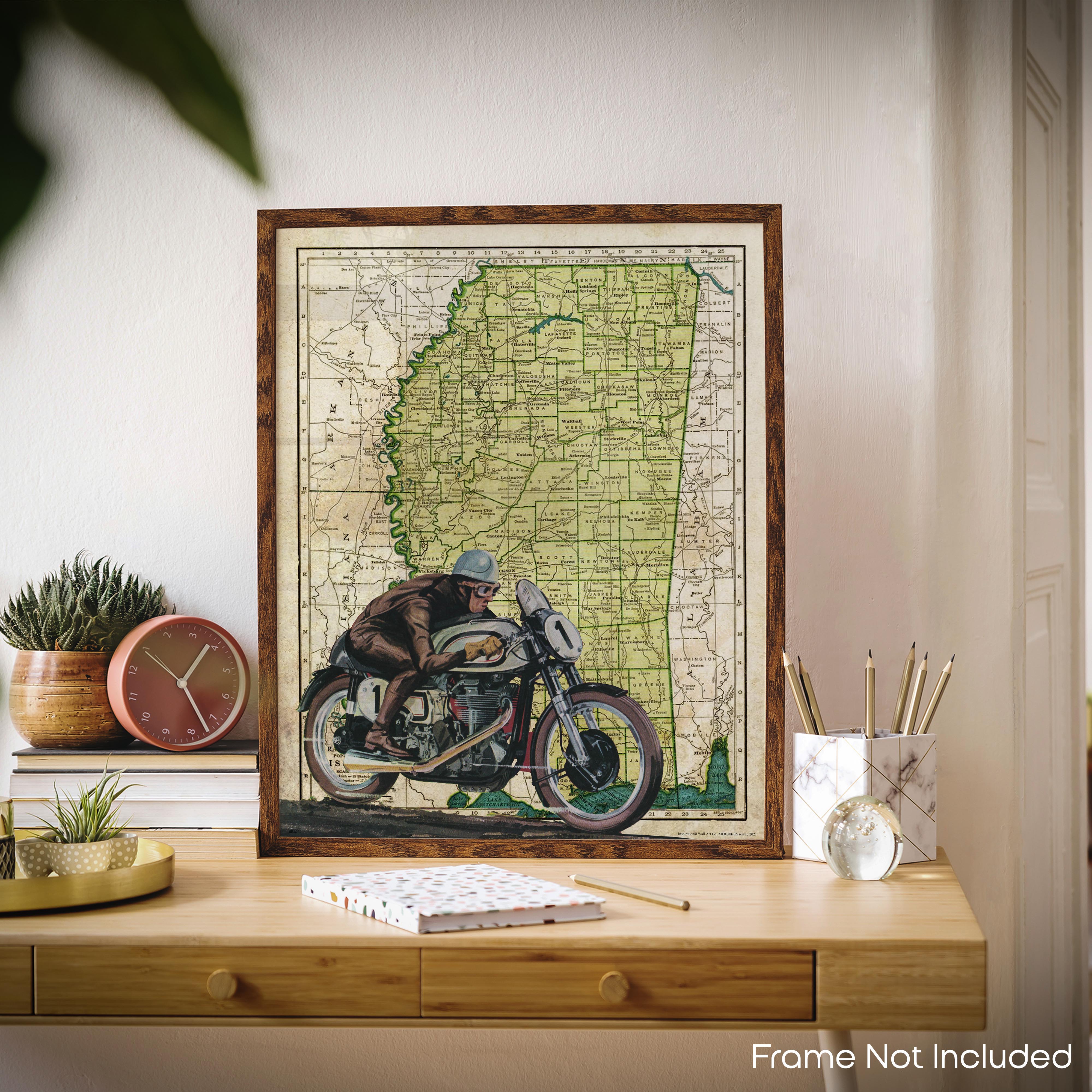 Mississippi - Motorcycle Poster