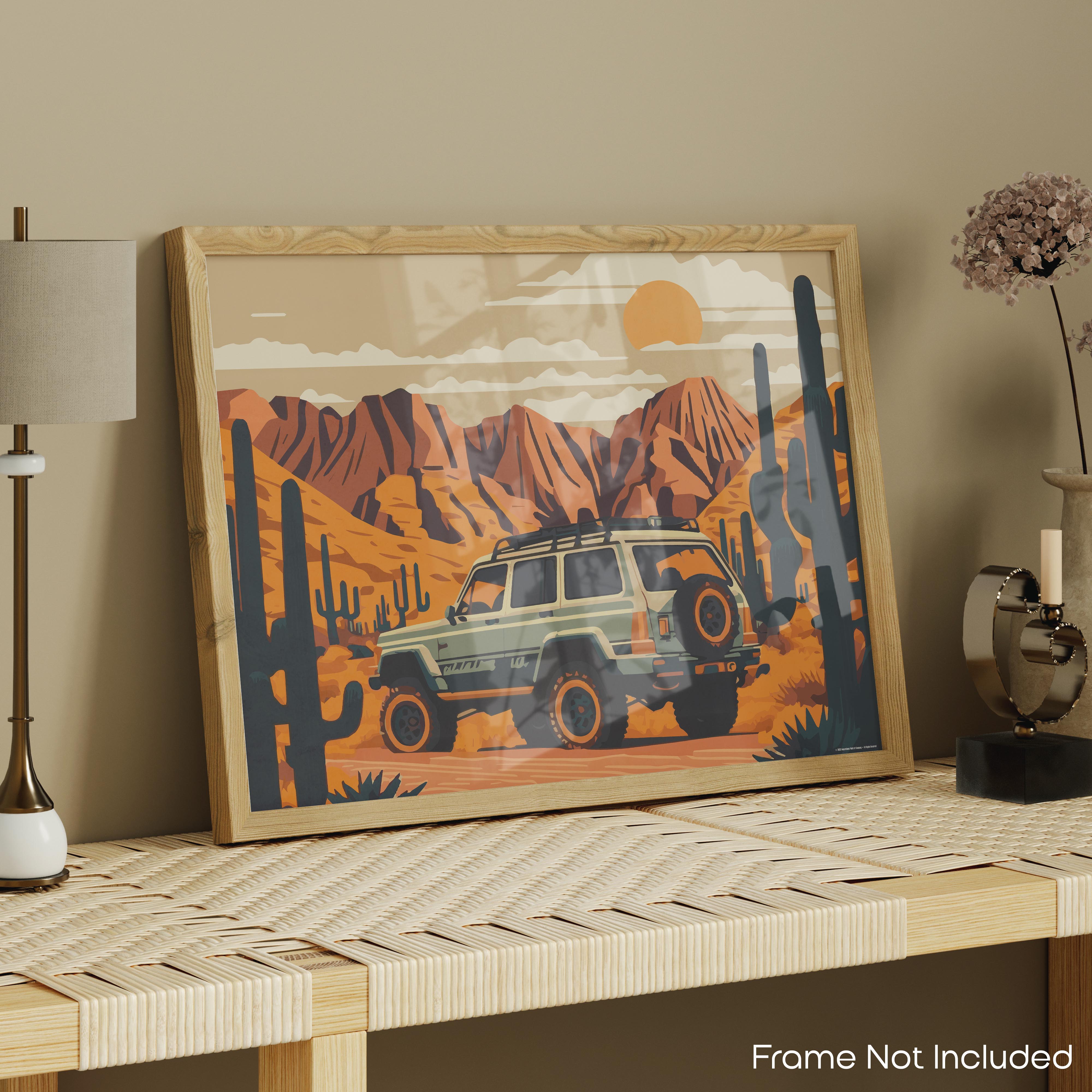 Desert Jeep - Truck Poster