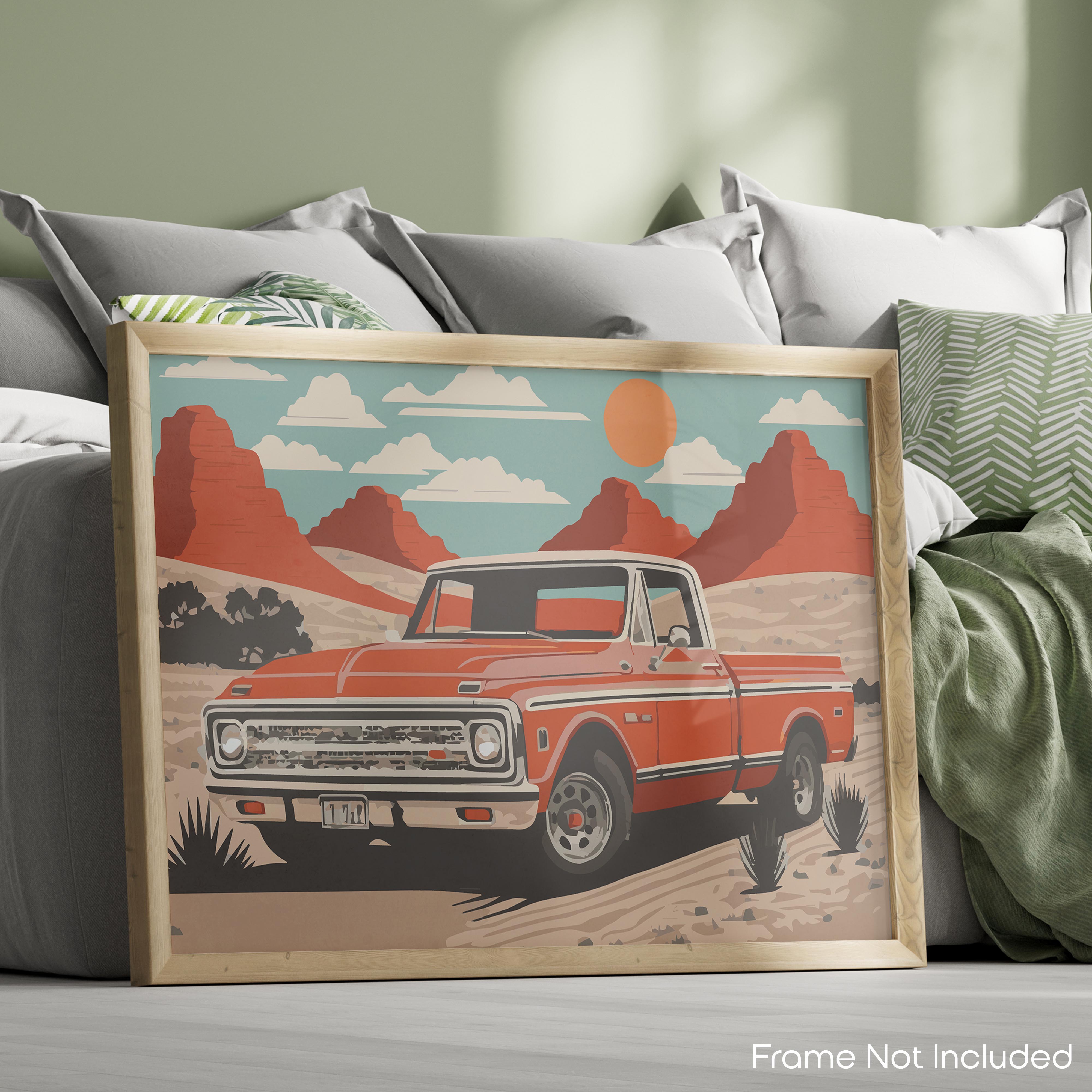 Desert - Truck Poster