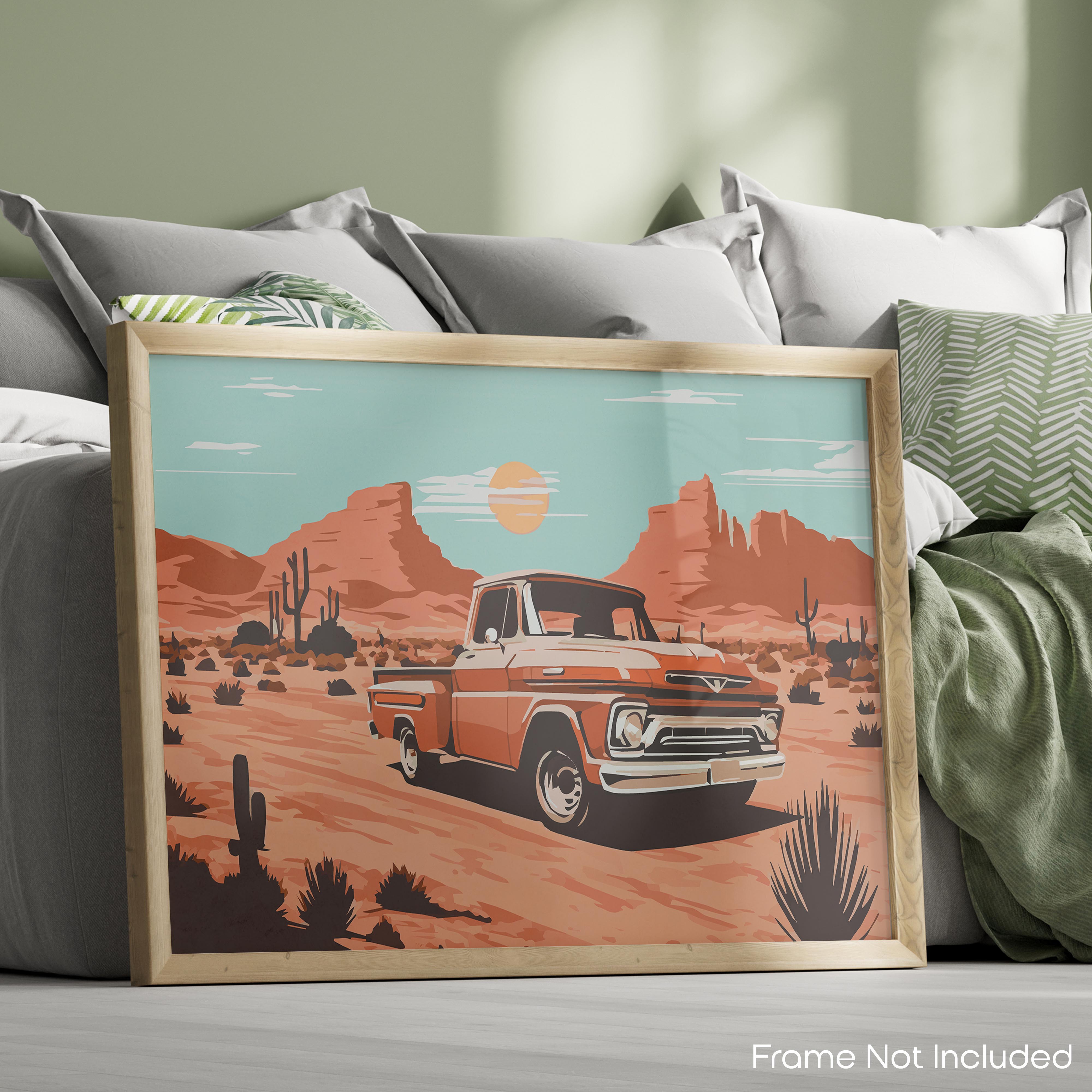 Red - Truck Poster