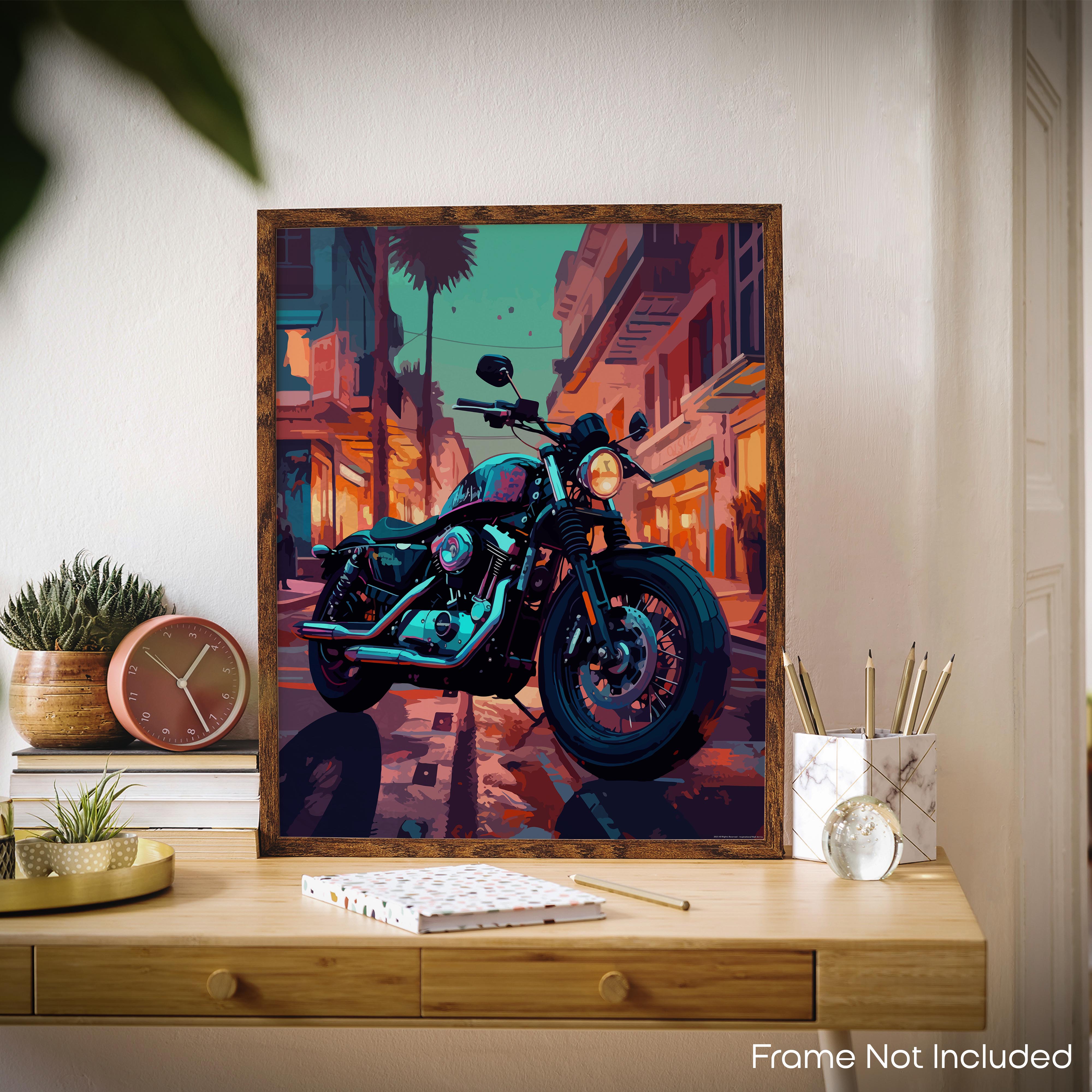 Hearty - Motorcycle Poster
