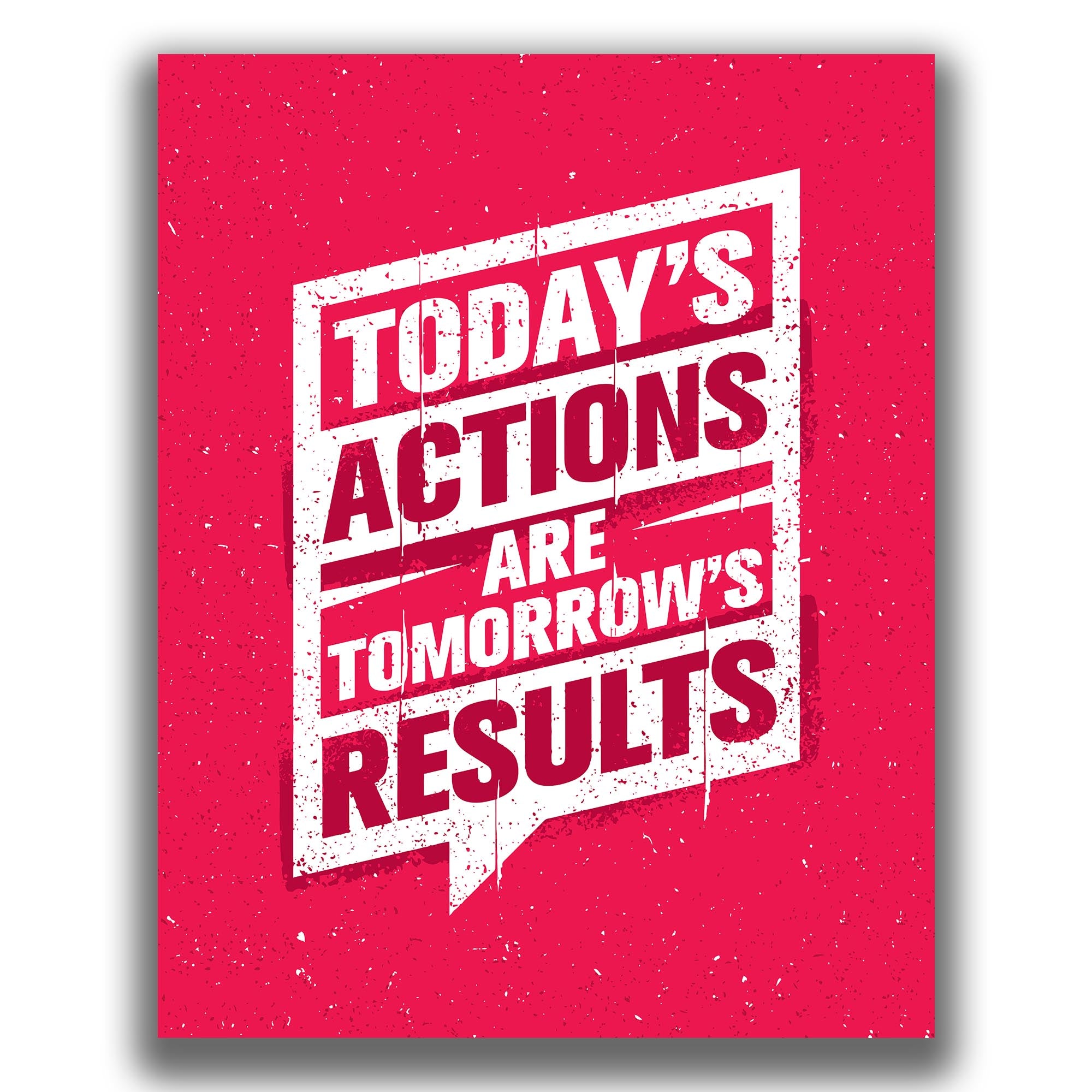 Today's Actions - Gym Poster
