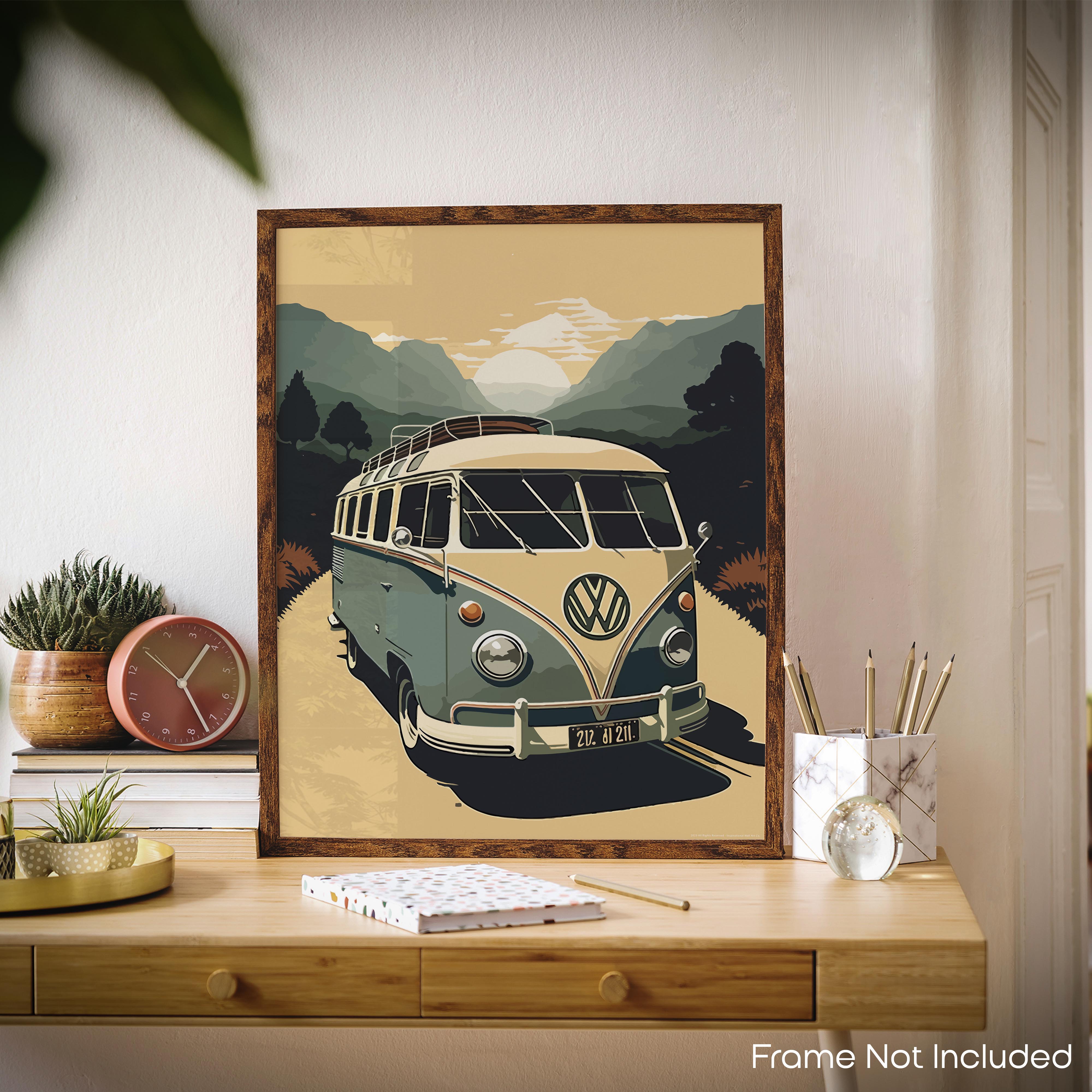 Van Mountains - Volkswagen Poster
