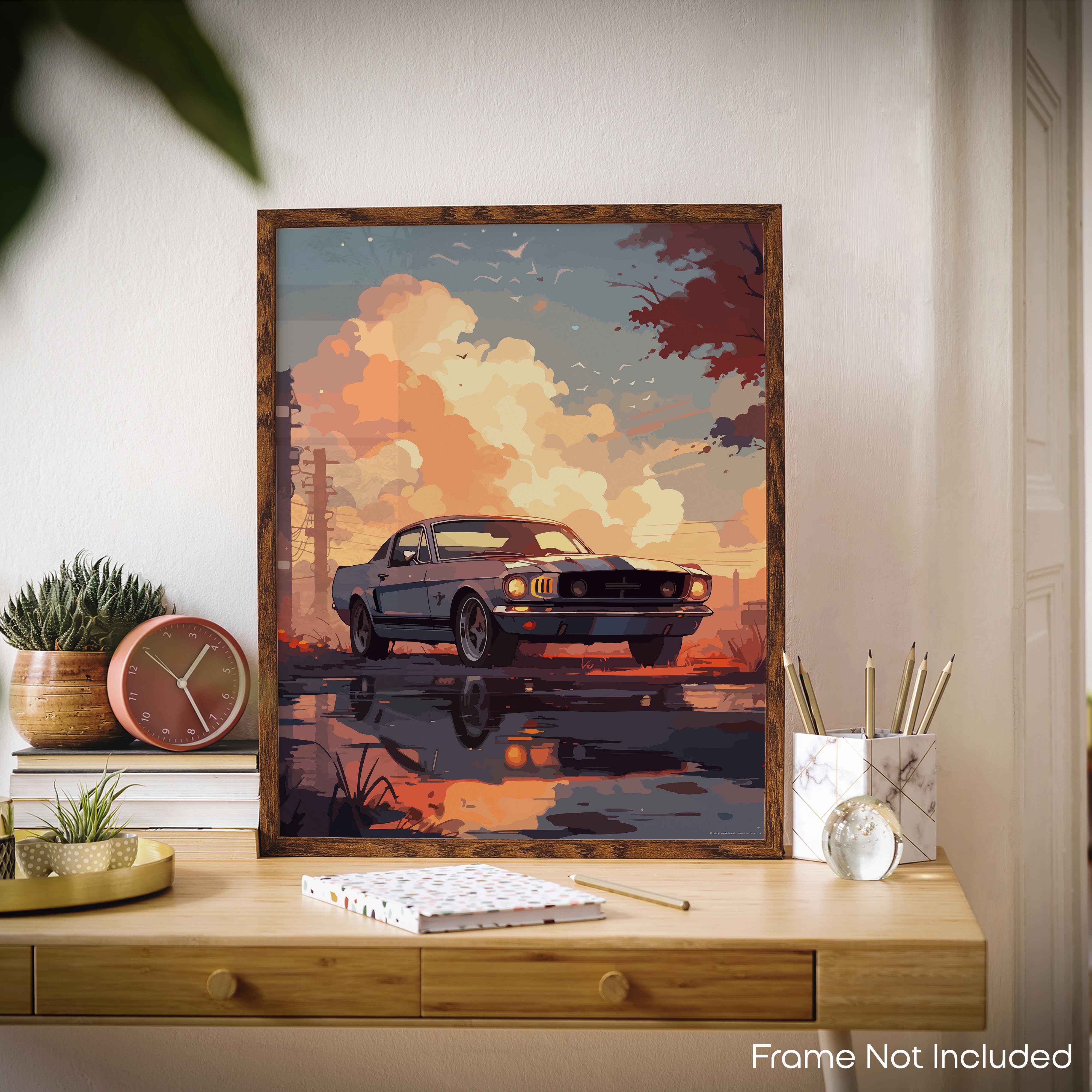 American - Car Poster