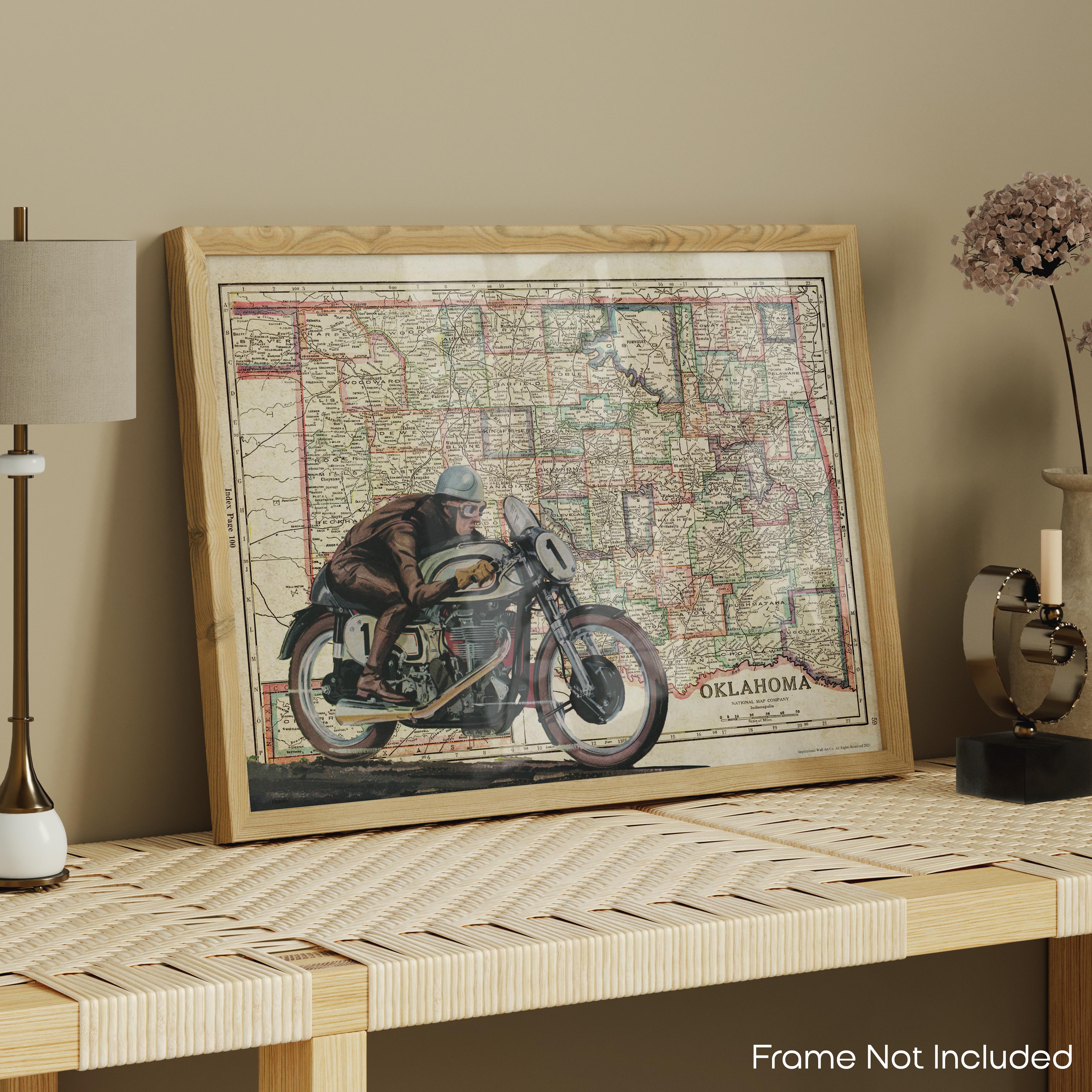 Oklahoma - Motorcycle Poster