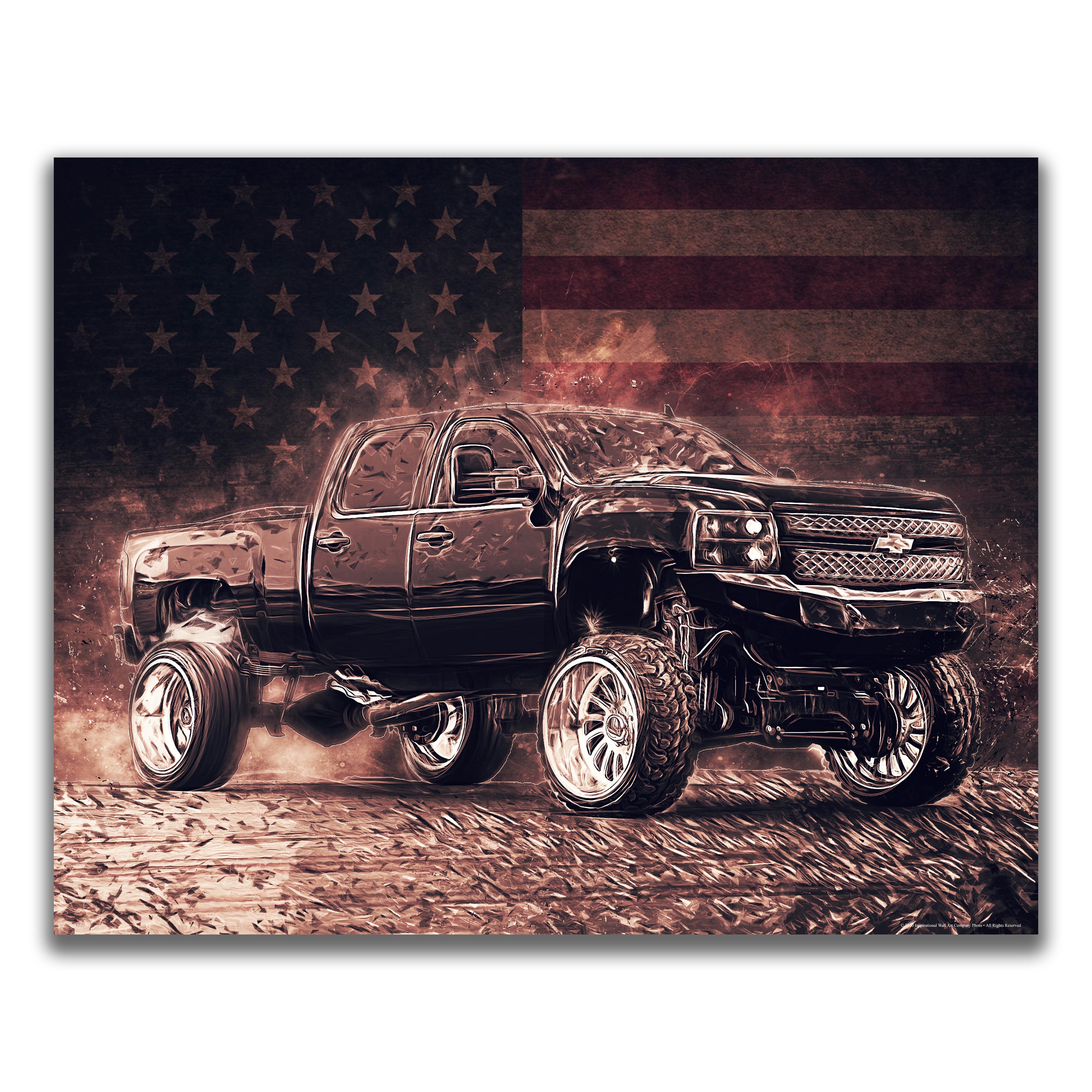 Abstract Truck - Truck Poster