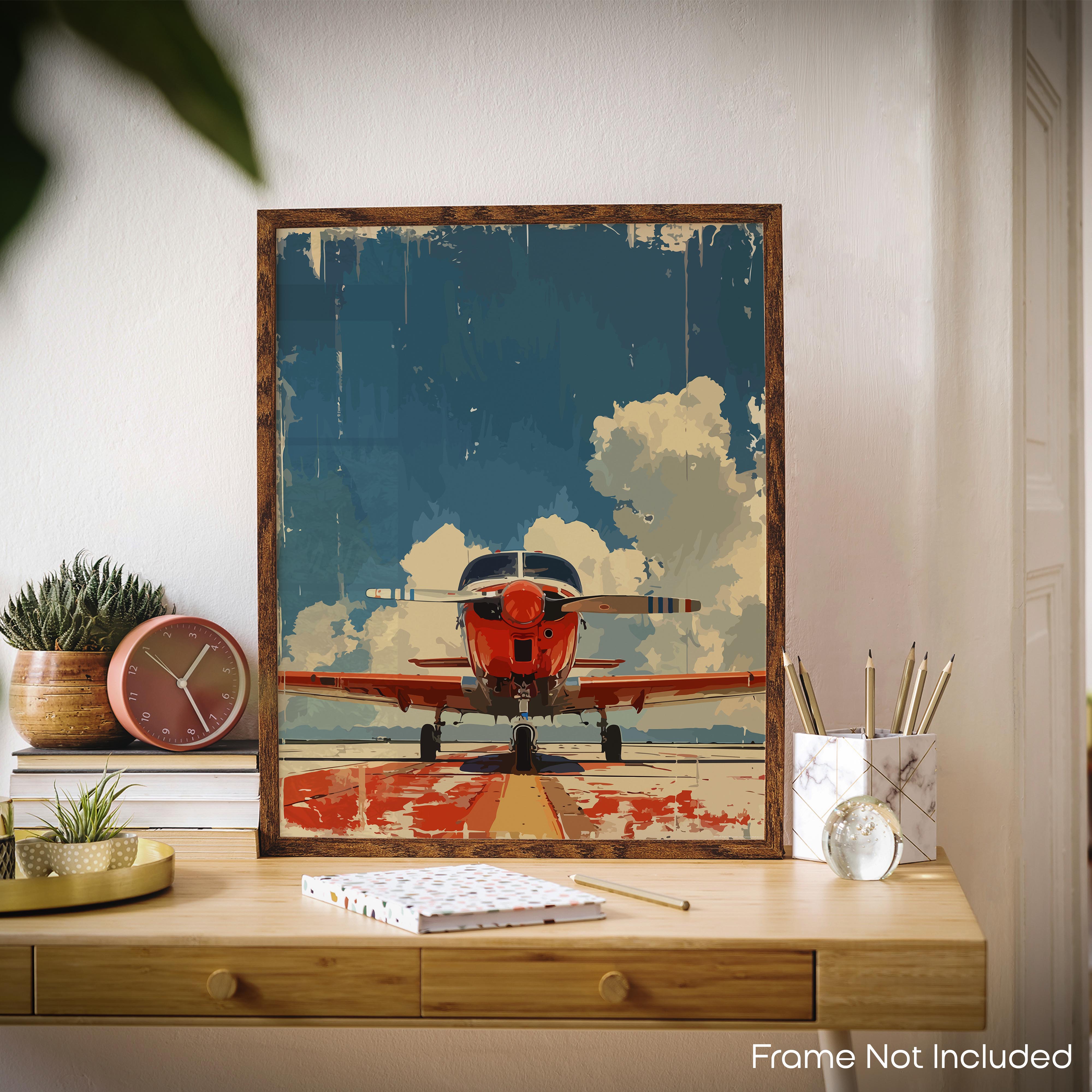 Gleaming - Airplane Poster