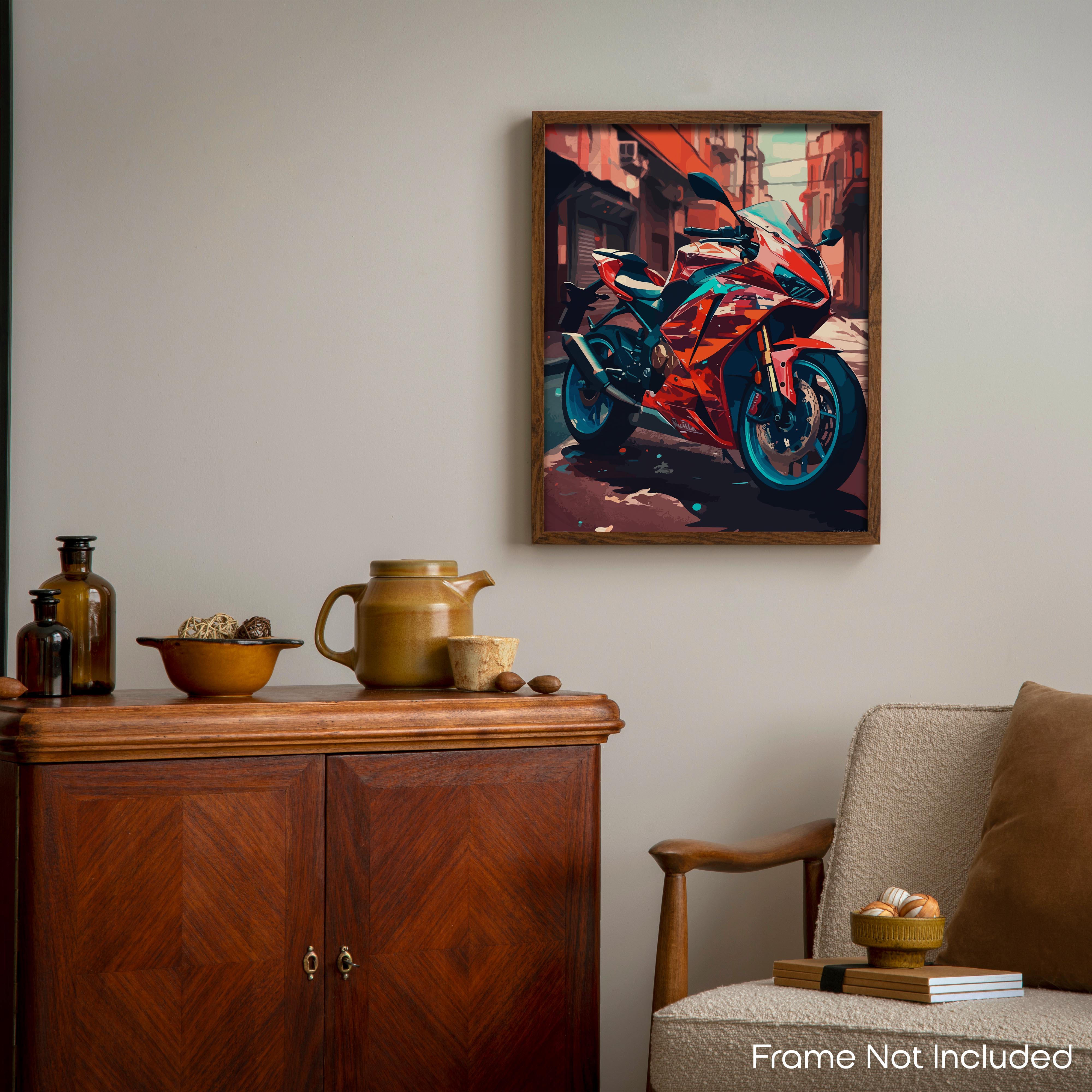 Uptempo - Motorcycle Poster