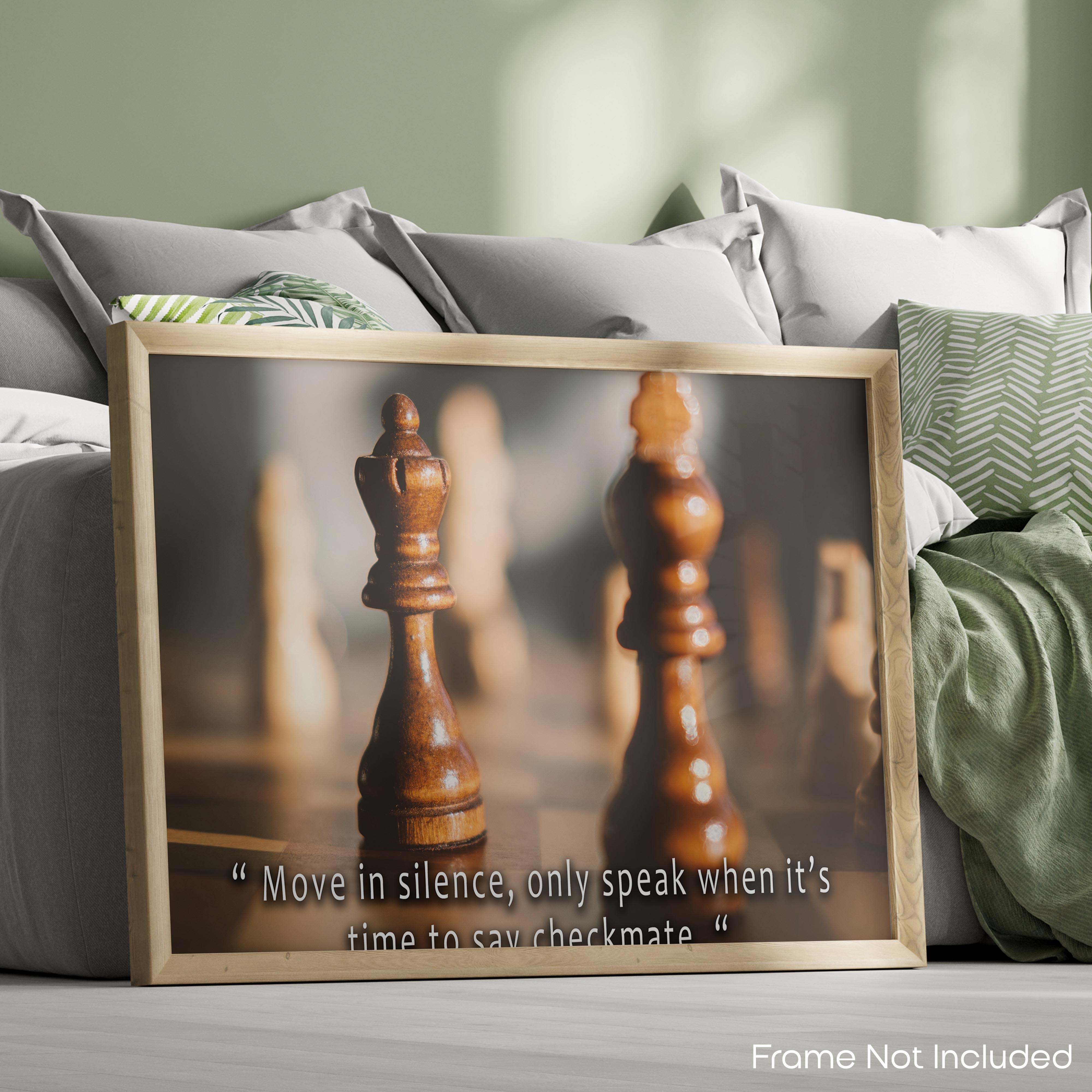 Move In Silence - Chess Poster