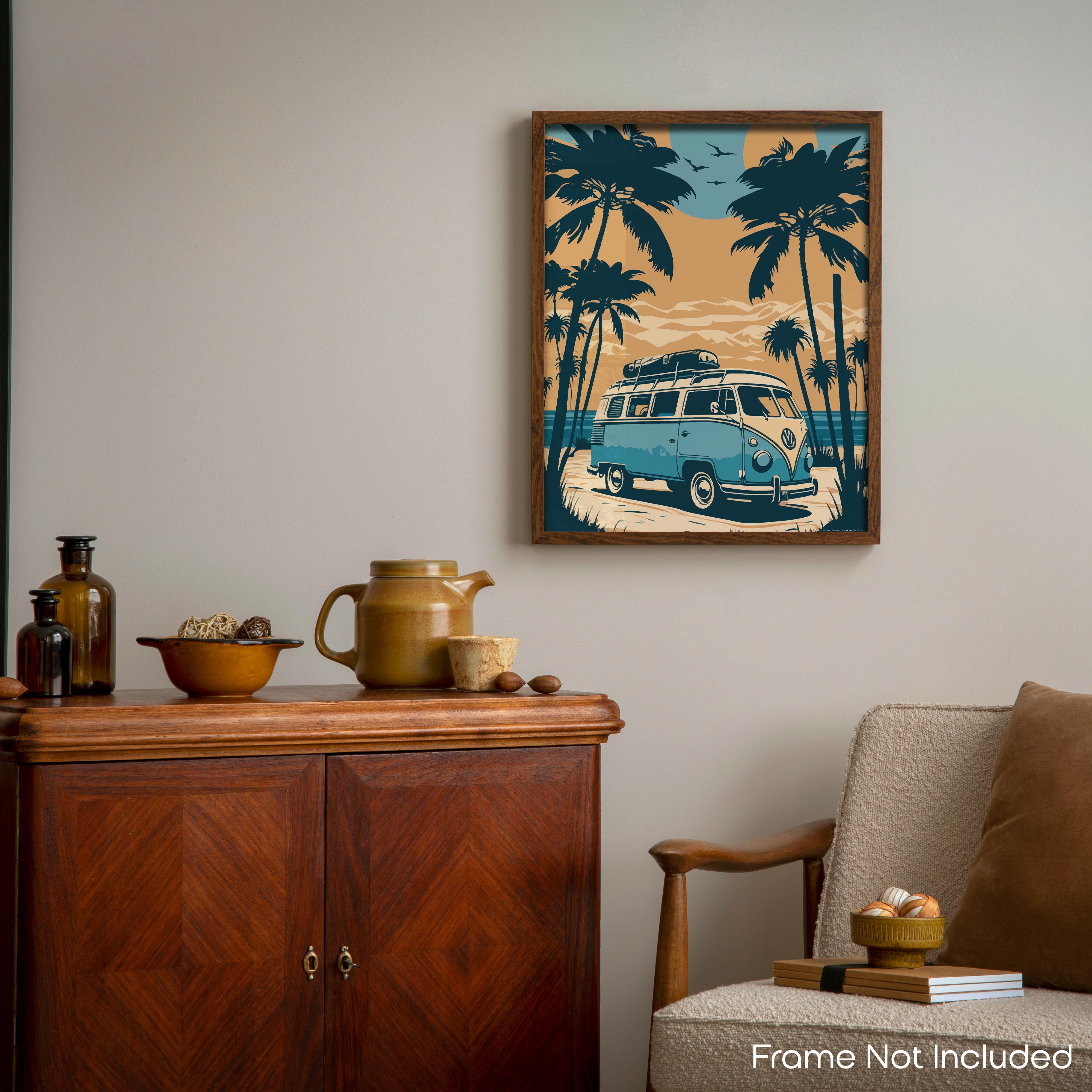 Palm Trees - Volkswagen Poster